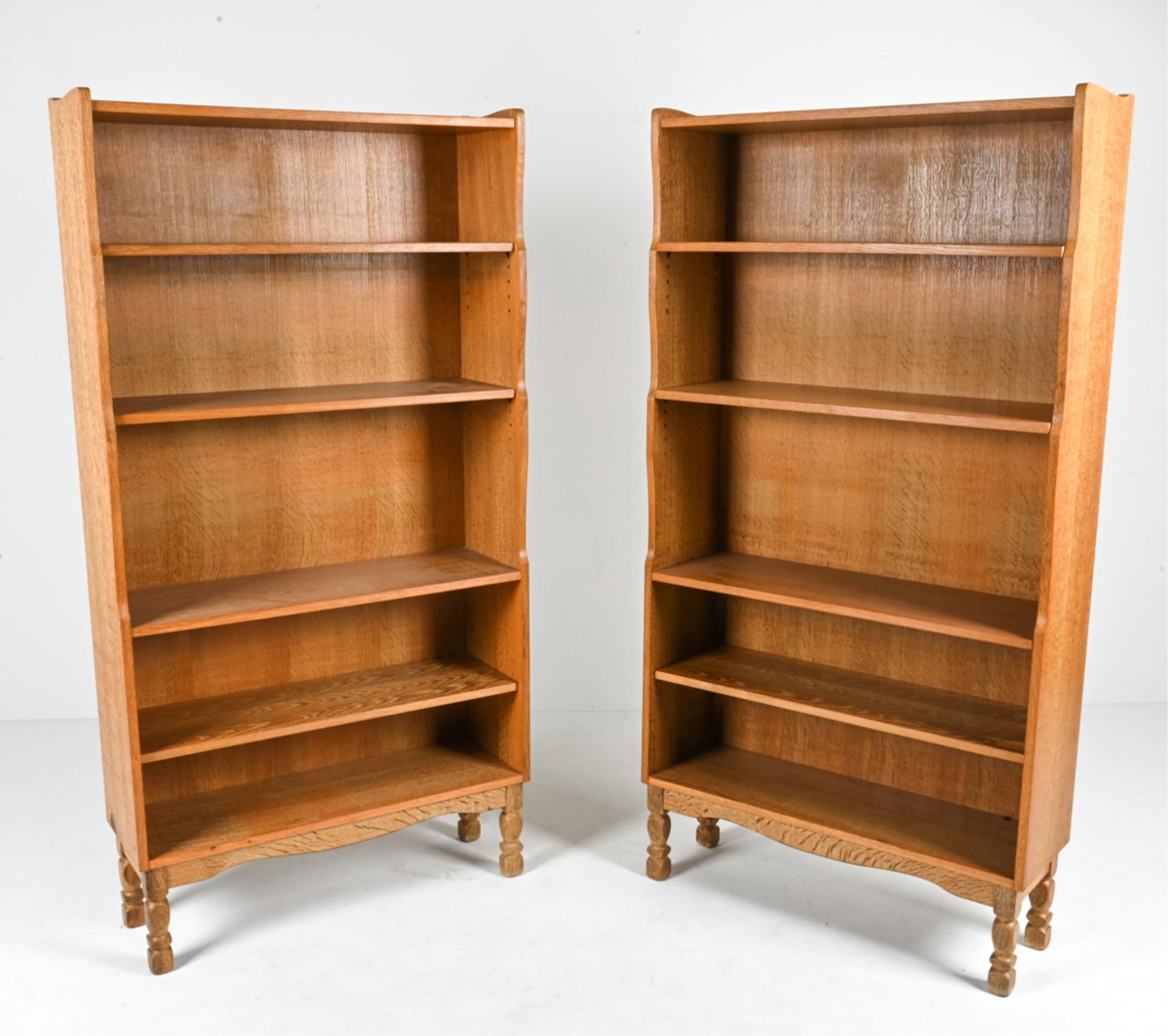 (2) MANNER OF HENNING KJAERNULF OAK BOOKCASES (1 of 17)