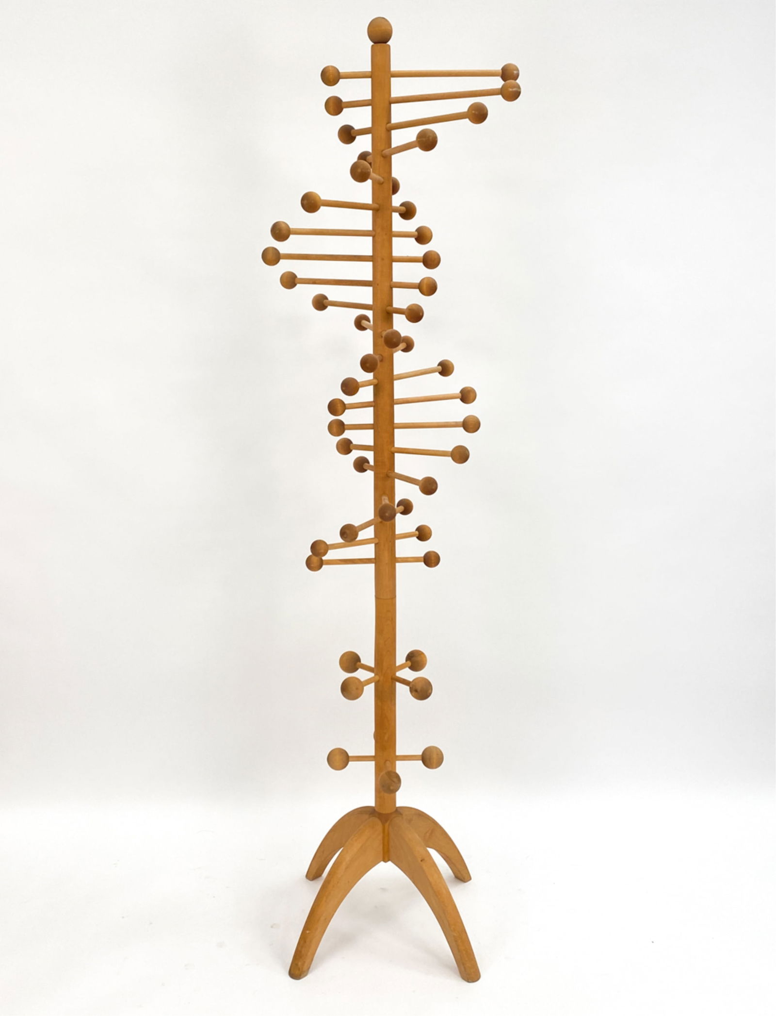 DOUBLE HELIX MAPLE COAT RACK (1 of 8)