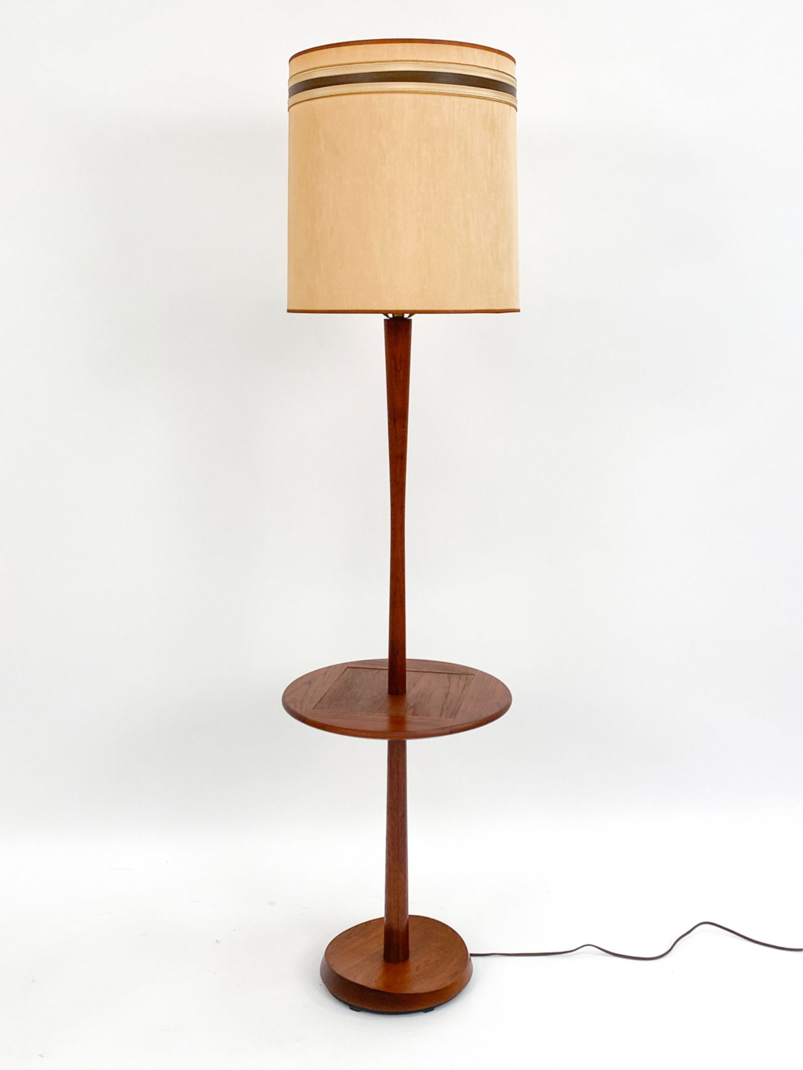 MID-CENTURY TEAK LAUREL FLOOR LAMP (1 of 8)