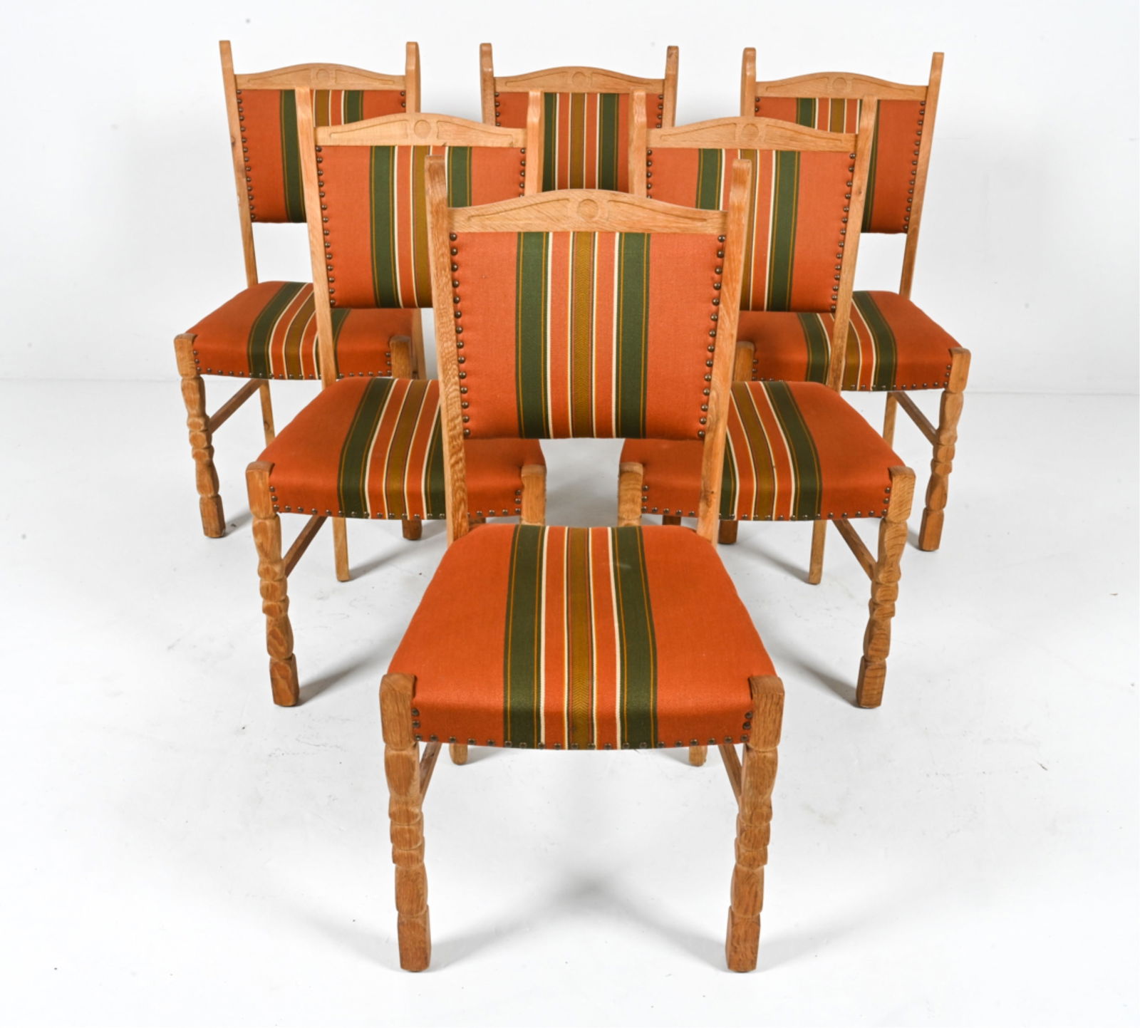 (6) HENNING KJAERNULF STYLE OAK SIDE CHAIRS (1 of 17)