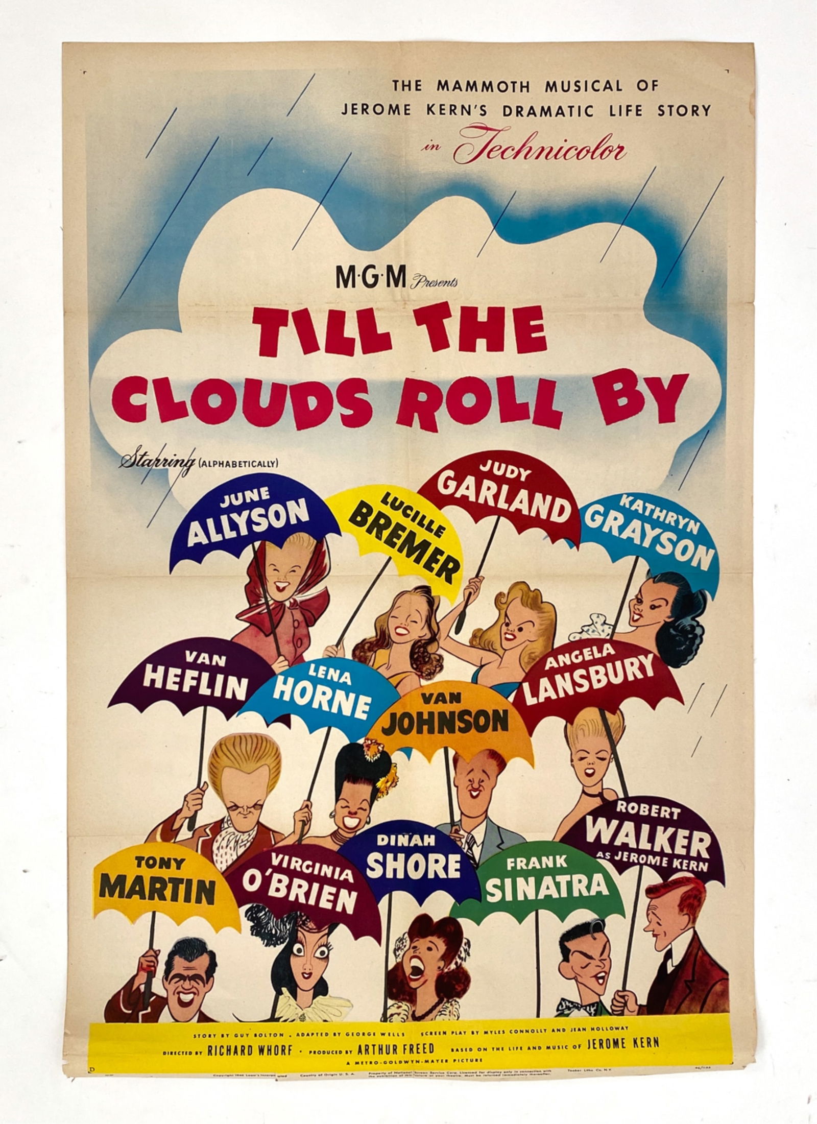 TILL THE CLOUDS ROLL BY ORIGINAL MOVIE POSTER (1 of 6)