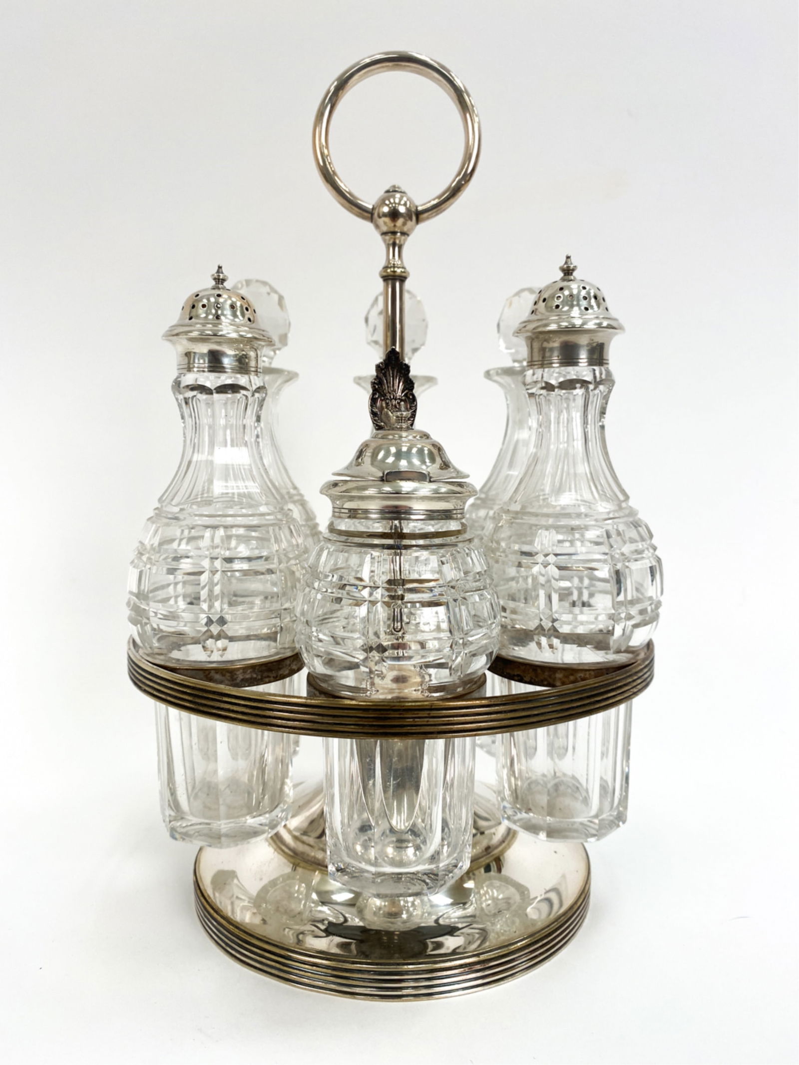 EARLY 20TH C. TIFFANY & CO. SILVERPLATE CRUET SET (1 of 11)