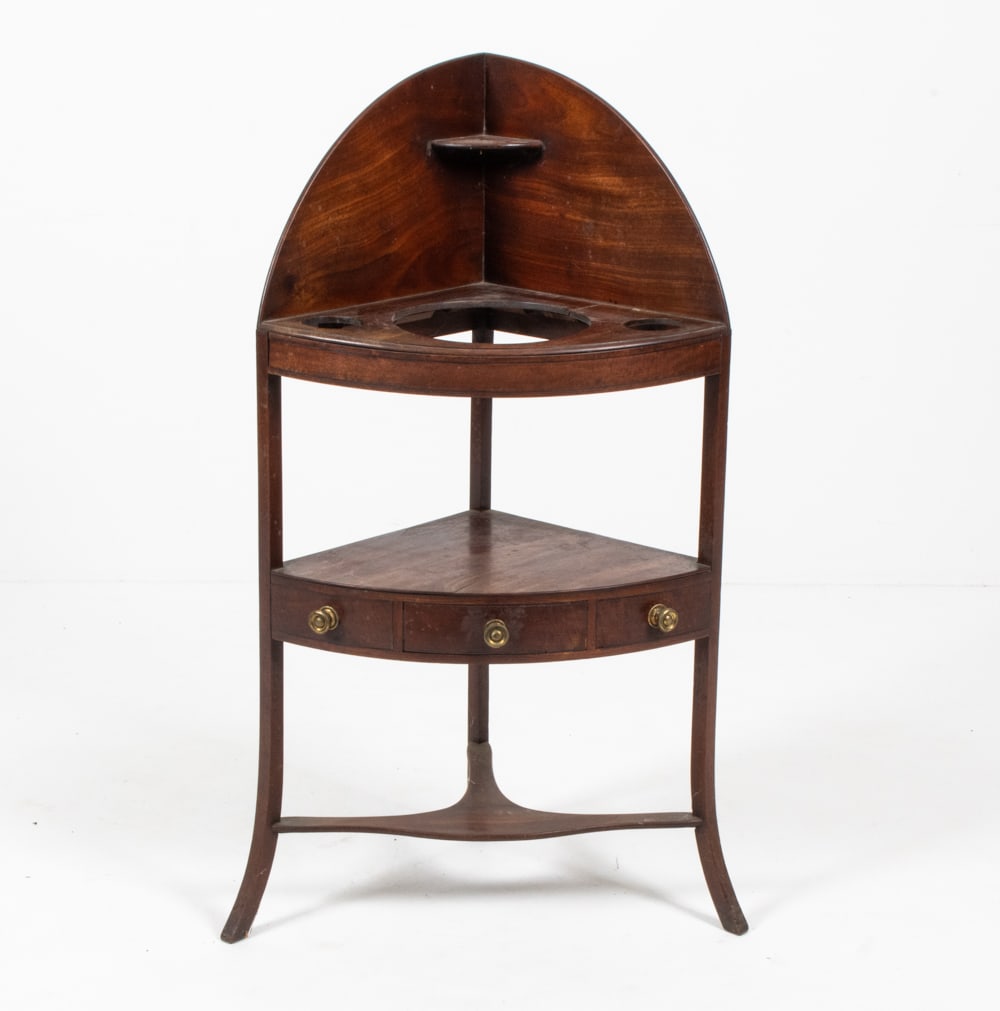 ANTIQUE REGENCY STYLE CORNER WASHSTAND (1 of 15)