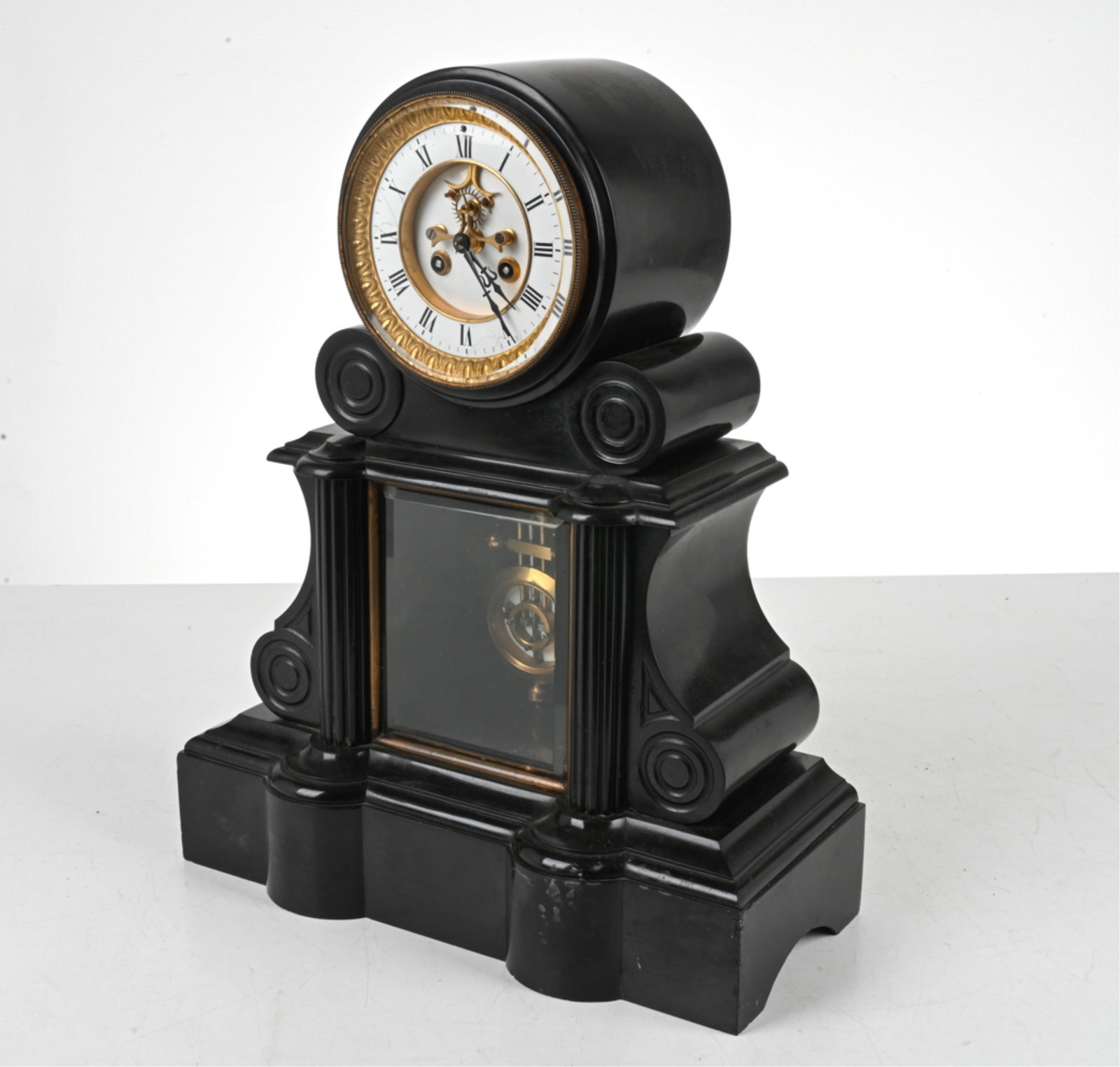 19TH C. FRENCH SLATE MANTEL CLOCK (1 of 20)