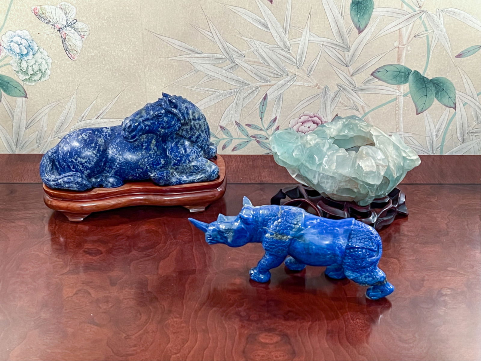 (3) CHINESE CARVED HARDSTONE OBJECTS (1 of 14)