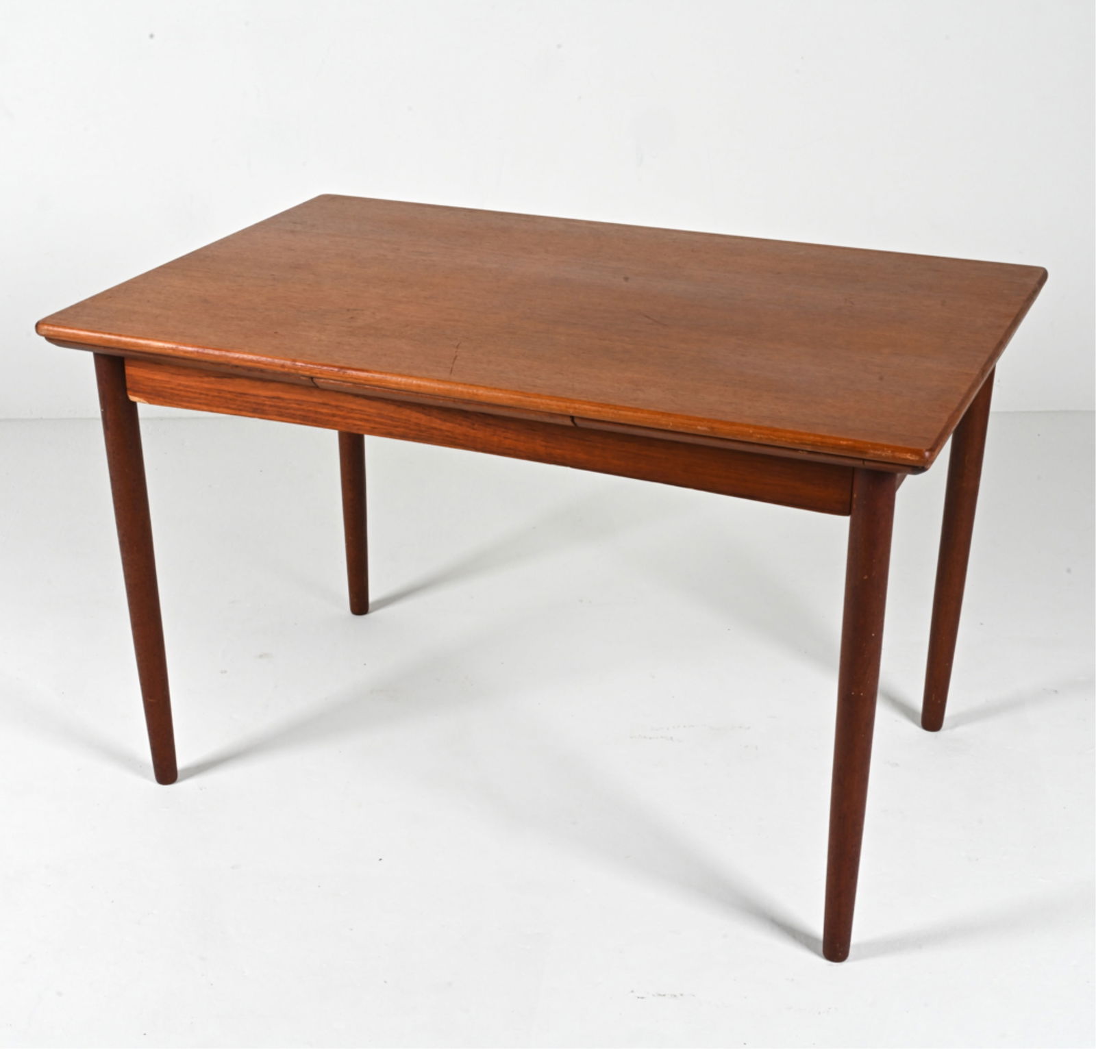 DANISH TEAK EXTENSION DINING TABLE, C. 1960'S (1 of 15)
