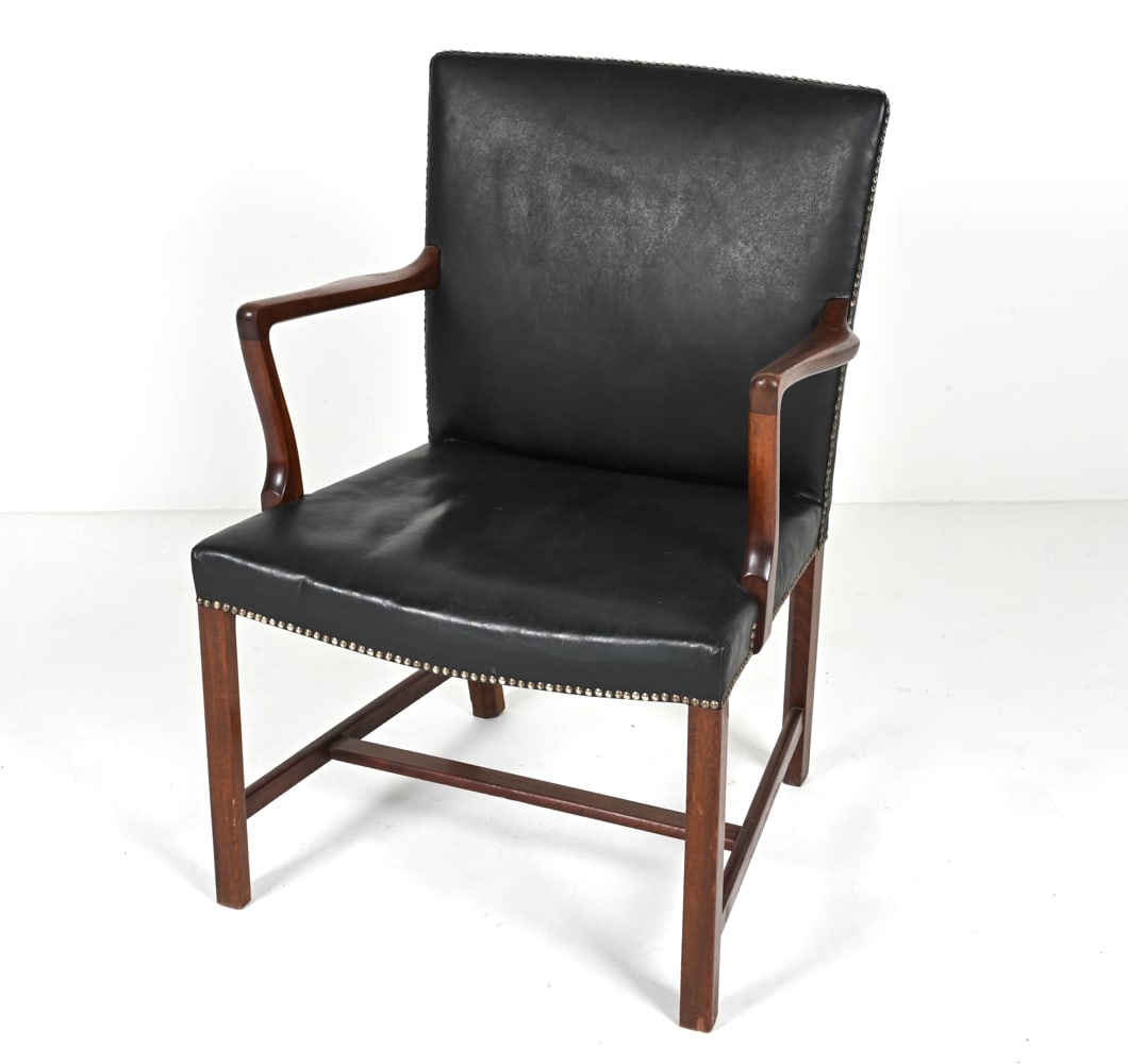 DANISH MAHOGANY ARMCHAIR, MANNER OF KAARE KLINT (1 of 15)