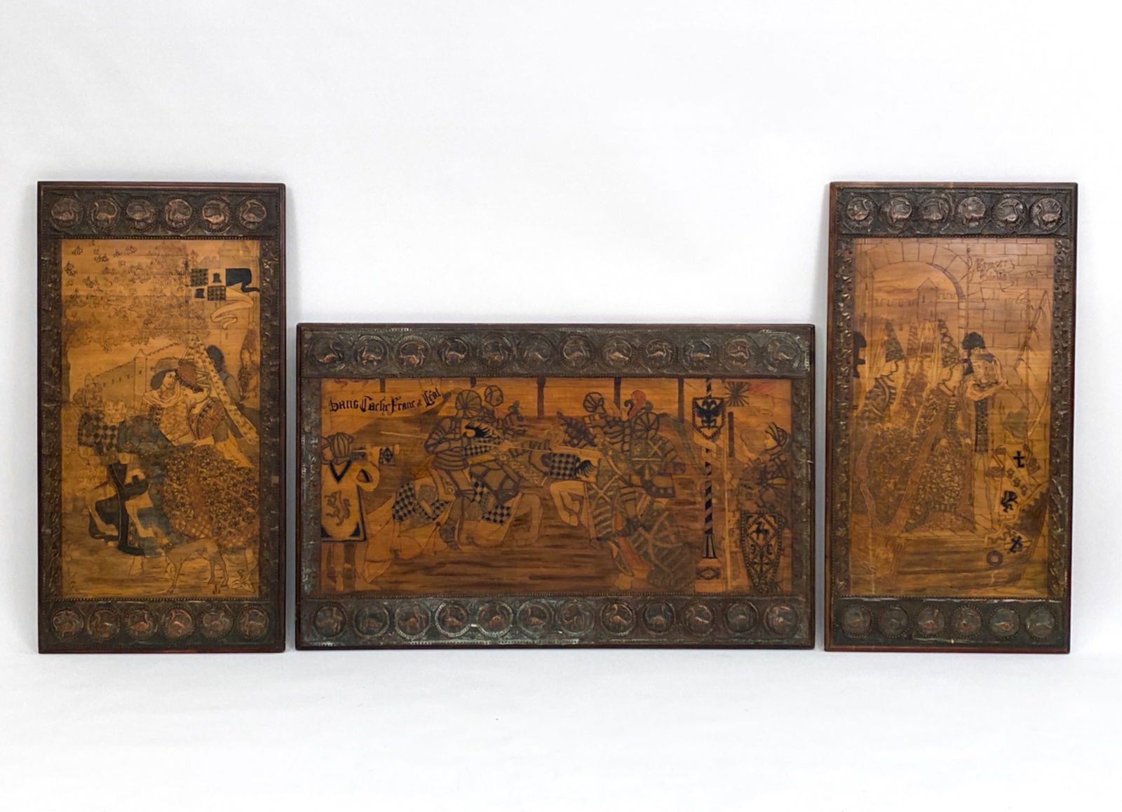 (3) C. 1900 ARTS & CRAFTS WALL PANELS (1 of 15)