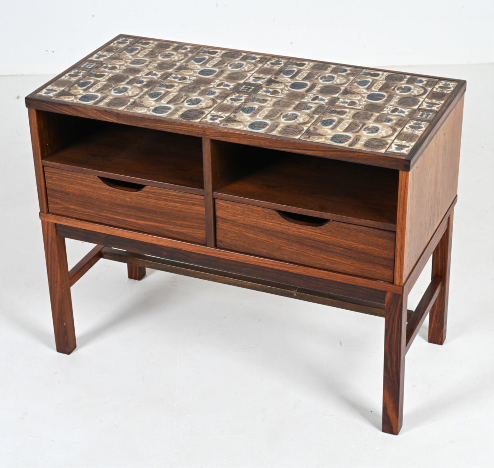 ROYAL COPENHAGEN TILE MOSAIC & ROSEWOOD HALL CHEST (1 of 19)