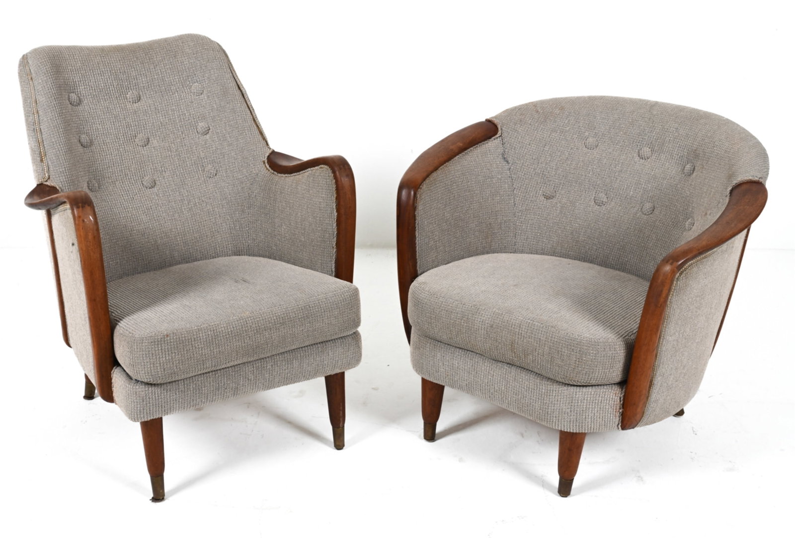 2 DANISH MID-CENTURY TEAK ARMCHAIRS, STYLE BOESEN (1 of 18)