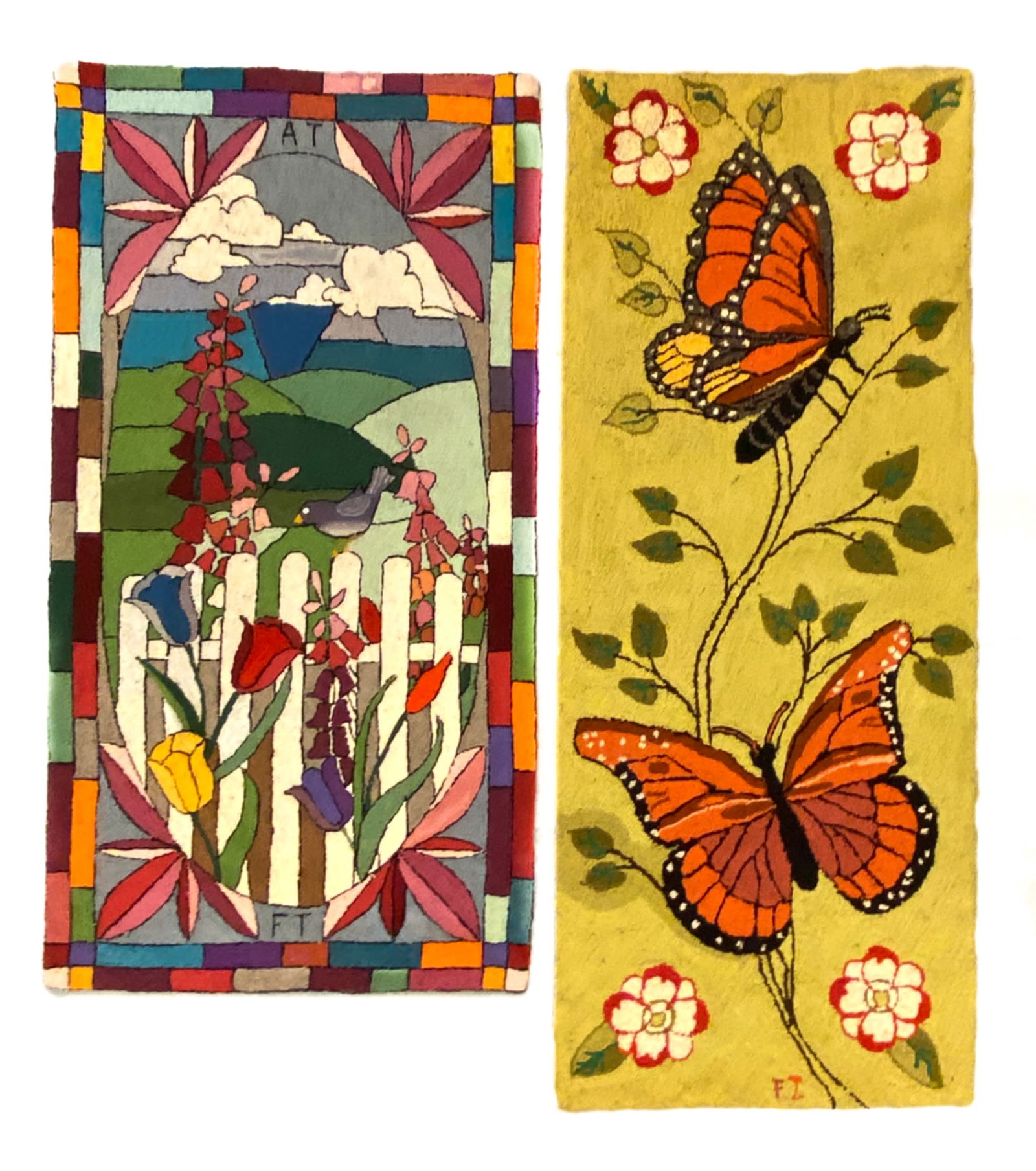 (2) MID-CENTURY HOOKED RUGS (1 of 11)