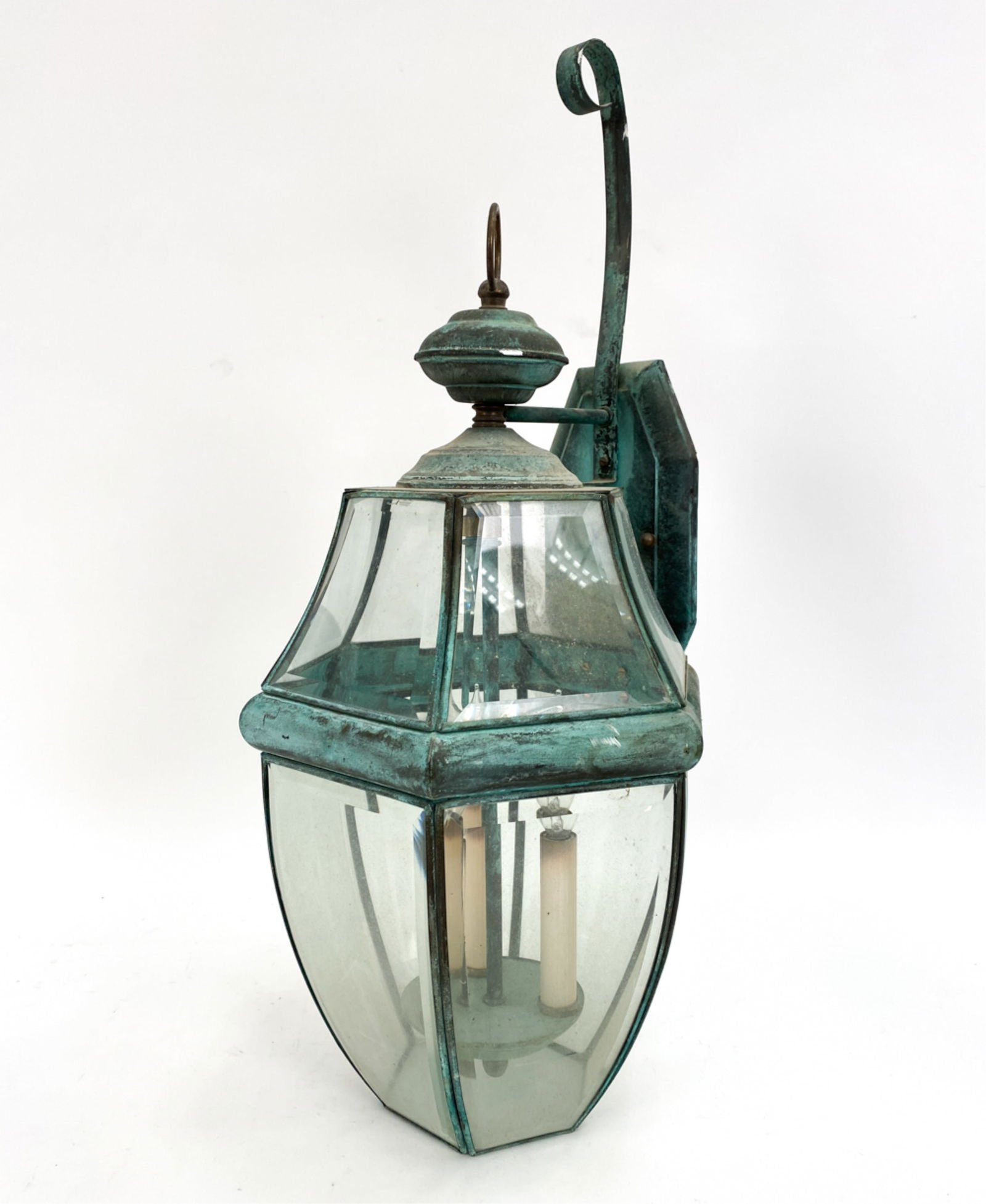 CONTEMPORARY COPPER FINISH LANTERN (1 of 10)