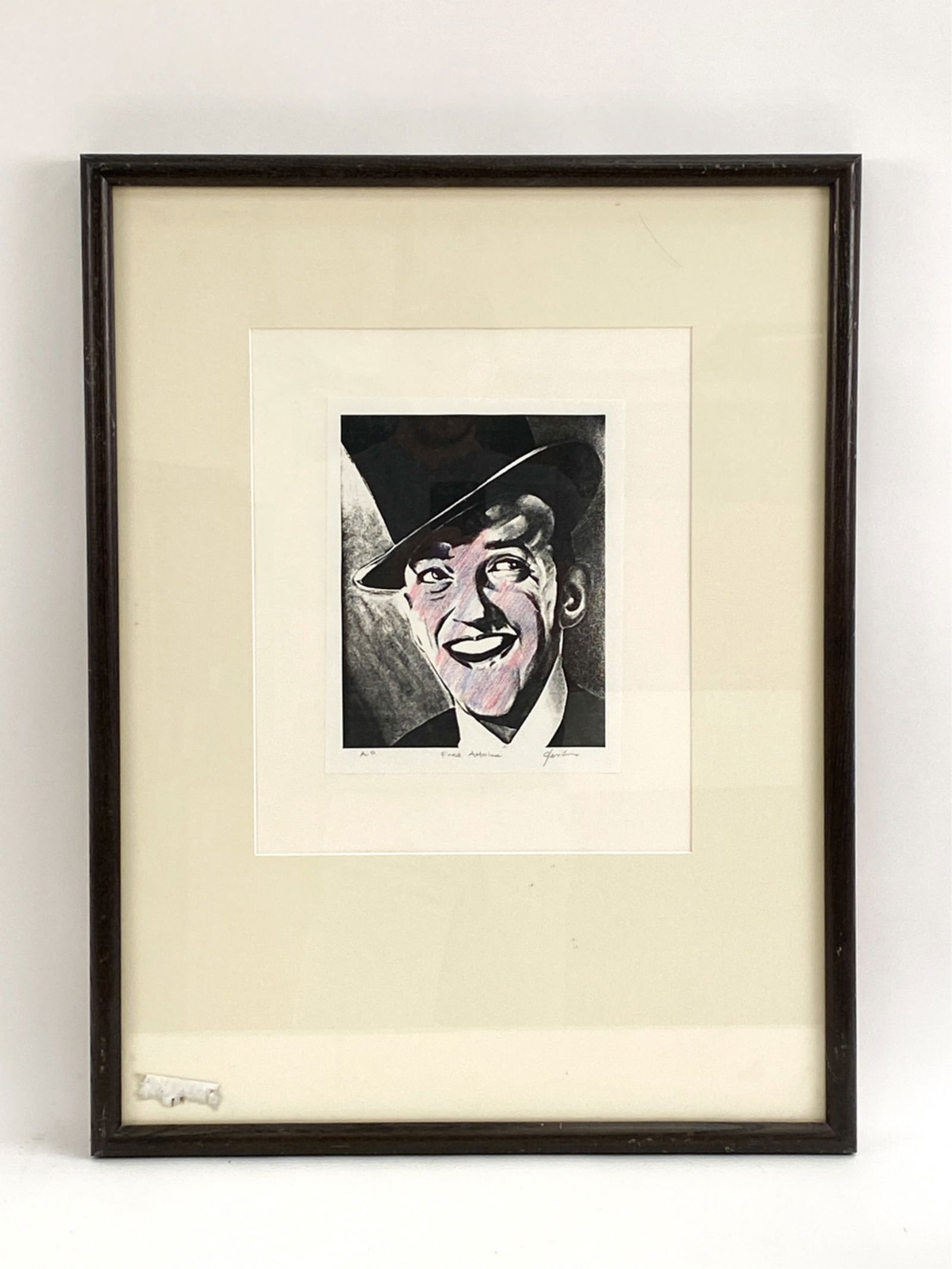 HAND-COLORED PRINT FRED ASTAIRE, SIGNED (1 of 7)