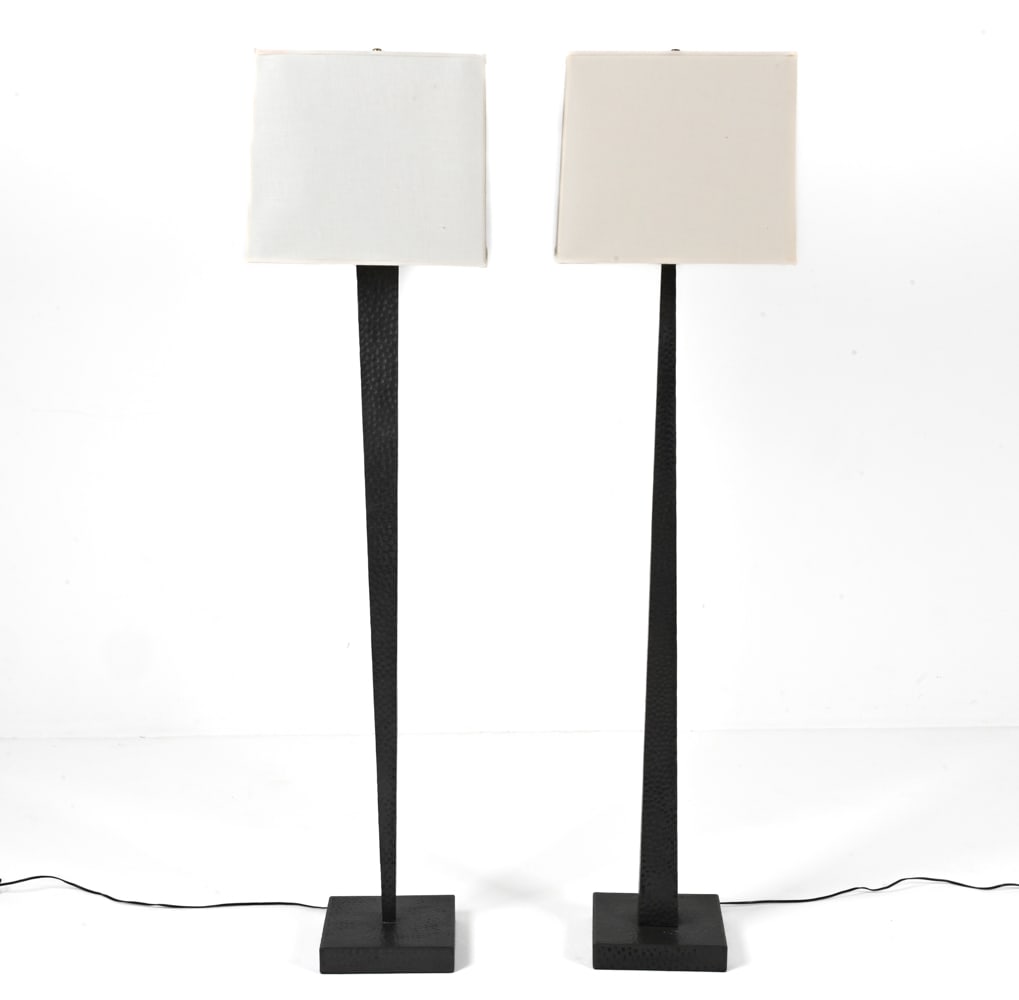 Hammered metal floor lamp deals