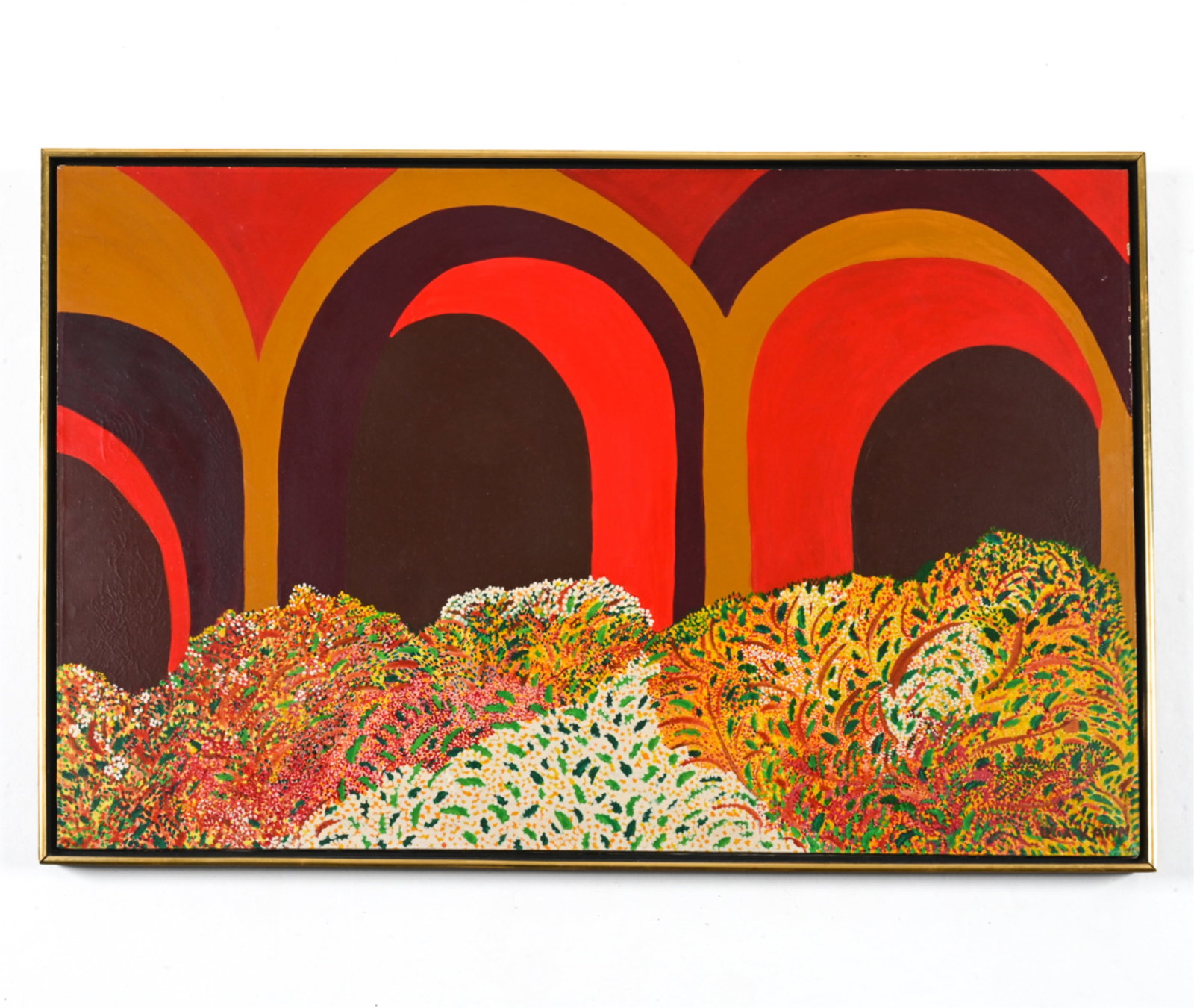 LUCIA KAHN, BRAZILIAN (20TH C.) ABSTRACT O/C, 1970 (1 of 11)