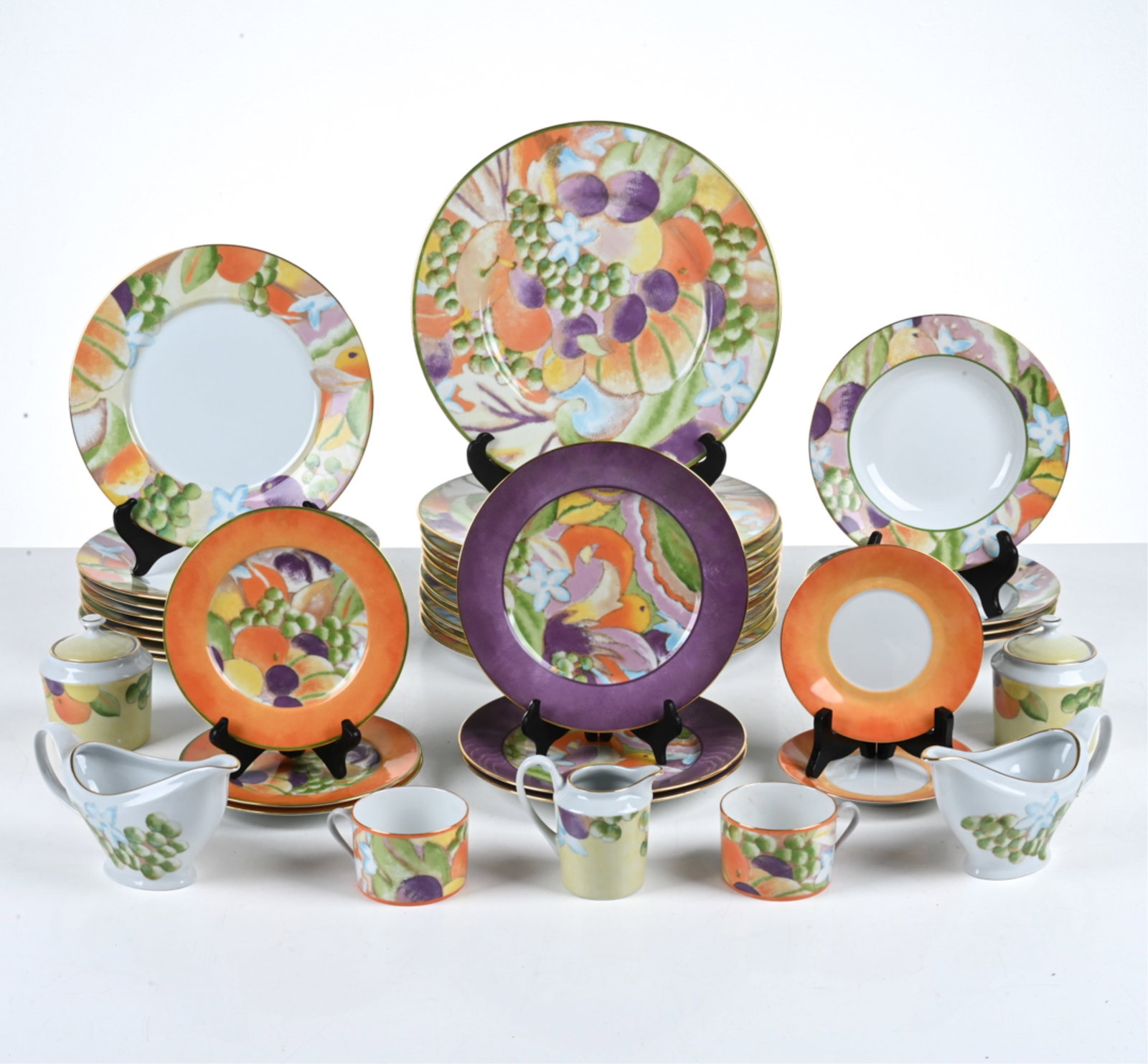 LAURE JAPY LIMOGES PORCELAIN AQUARLLE SERVICE (1 of 13)