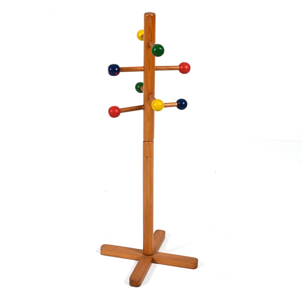 SCANDINAVIAN PINE ATOMIC STYLE HALL TREE (1 of 16)