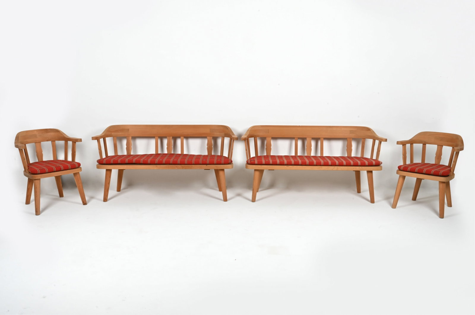 KROGENAS NORWEGIAN PINE SOFA SUITE, C. 1970'S (1 of 20)