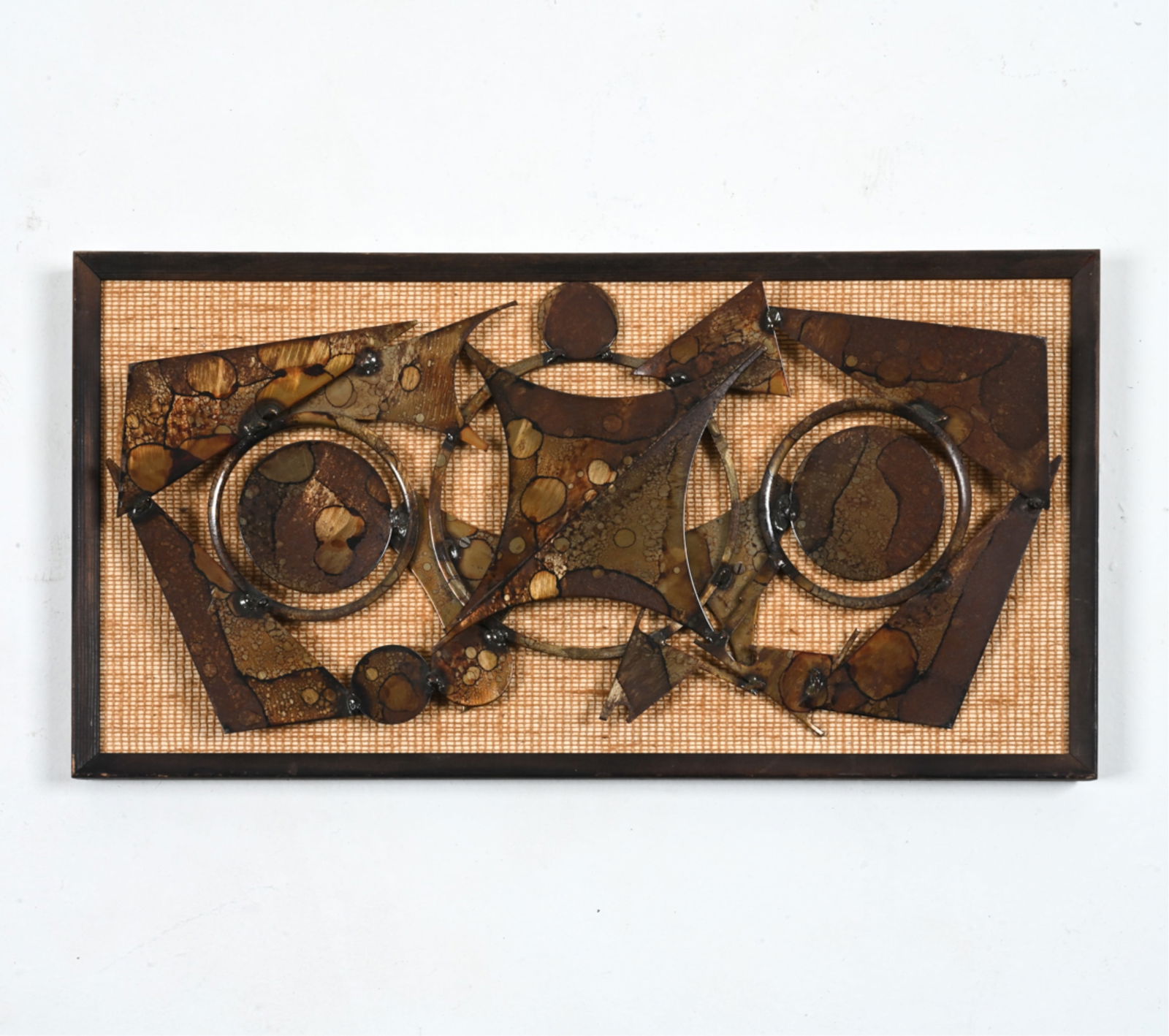 BRUTALIST CUT METAL WALL SCULPTURE, C. 1970'S (1 of 16)