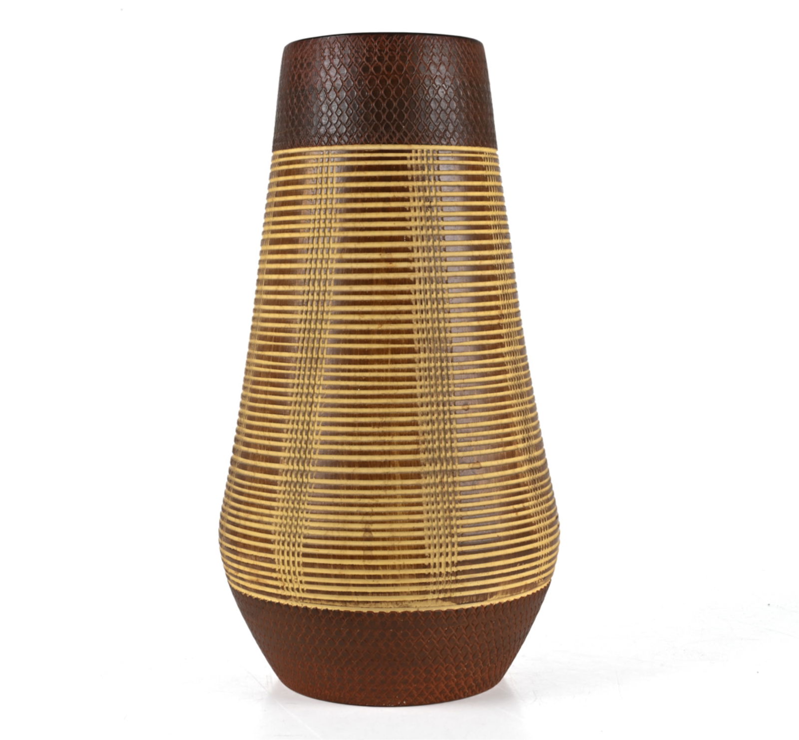 MID-CENTURY WEST GERMAN LARGE POTTERY VASE (1 of 14)