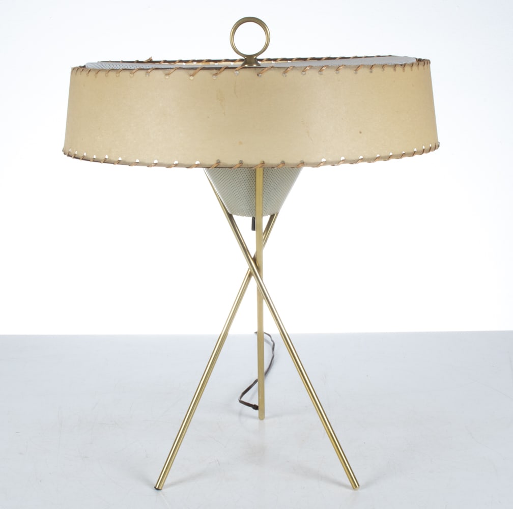GERALD THURSTON FOR LIGHTOLIER TRIPOD TABLE LAMP (1 of 12)