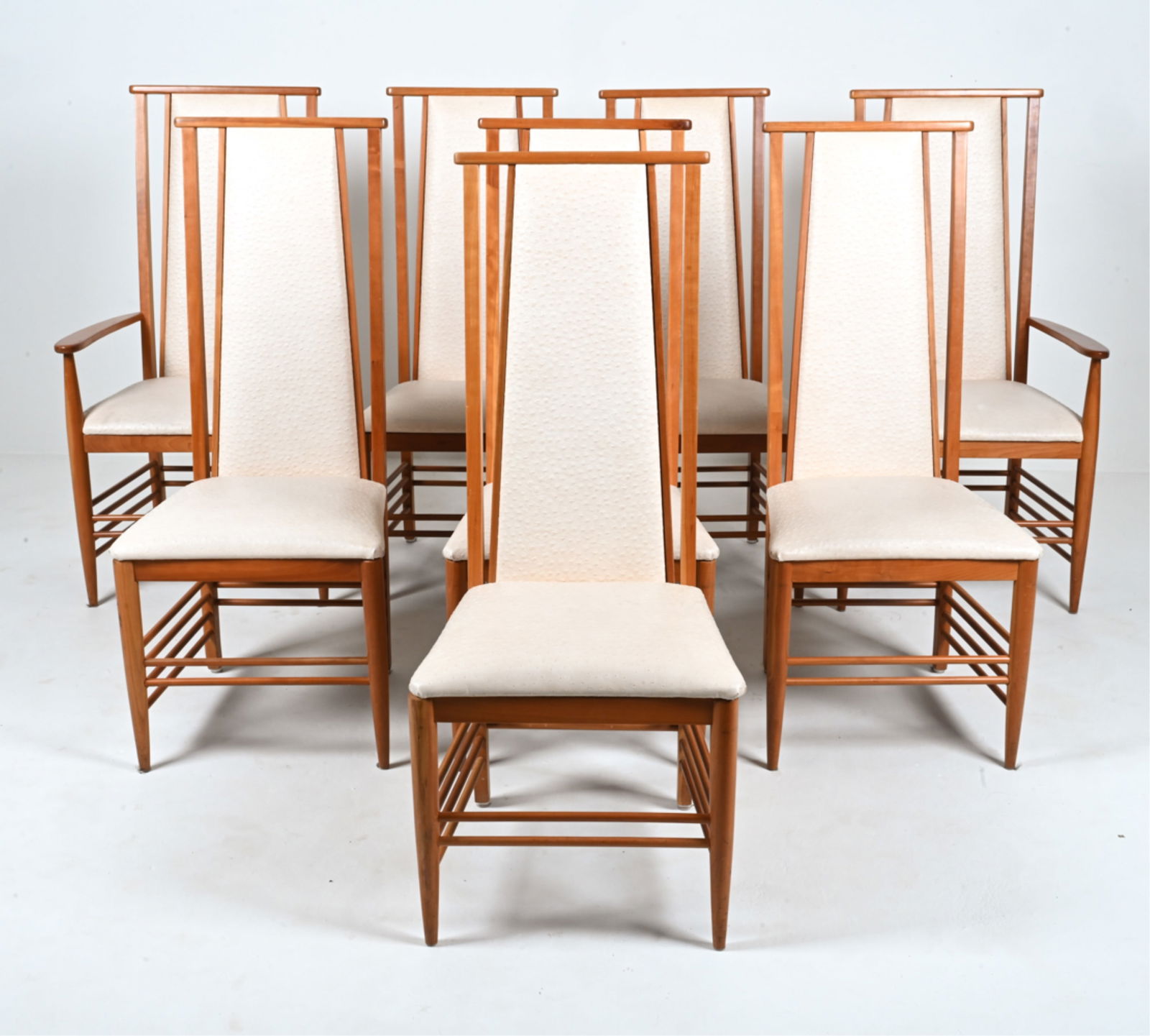 (8) LATE 20TH C. HIGH-BACK DINING CHAIRS (1 of 20)