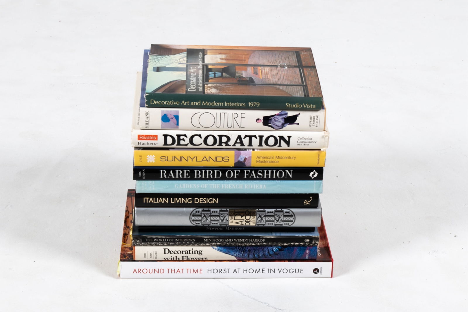 GROUPING OF BOOKS; INTERIOR DESIGN & FASHION (1 of 13)