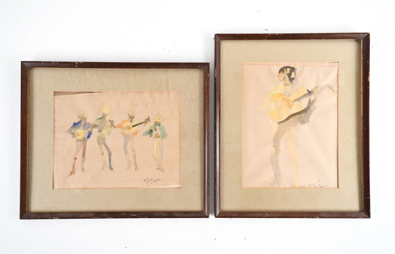 (2) JEAN PAGES, FRENCH (1903-1976) WATERCOLORS (1 of 11)
