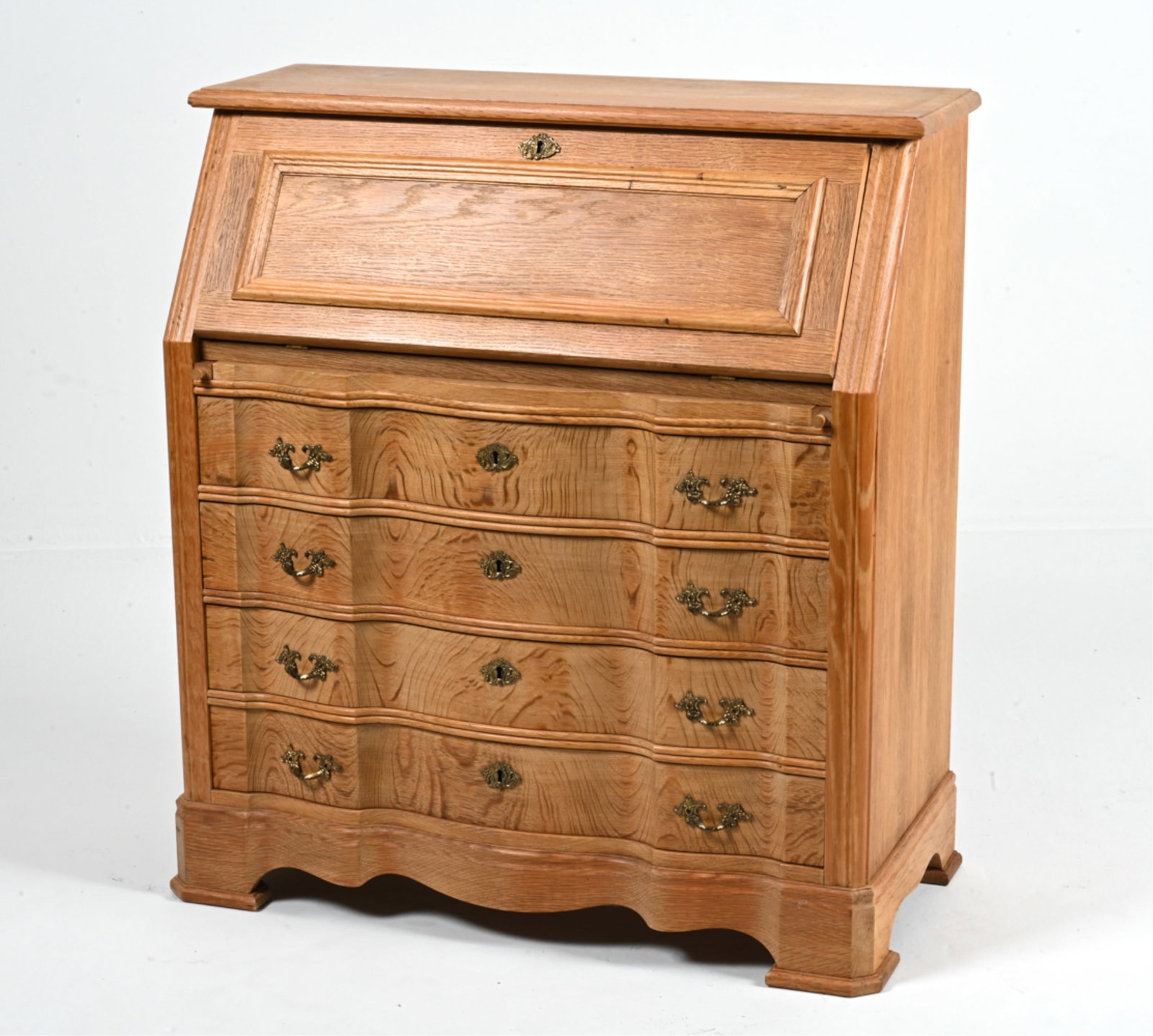 HENNING KJAERNULF-STYLE OAK SLANT-FRONT SECRETARY (1 of 20)