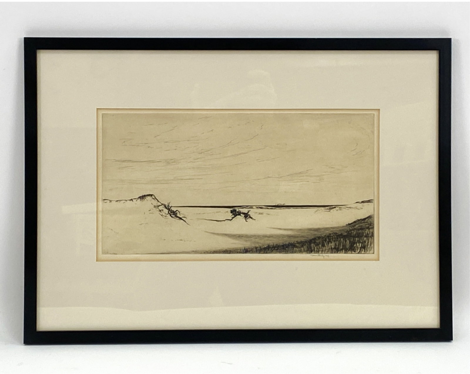 KERR EBY (1890-1946) ETCHING OF DUNES (1 of 5)
