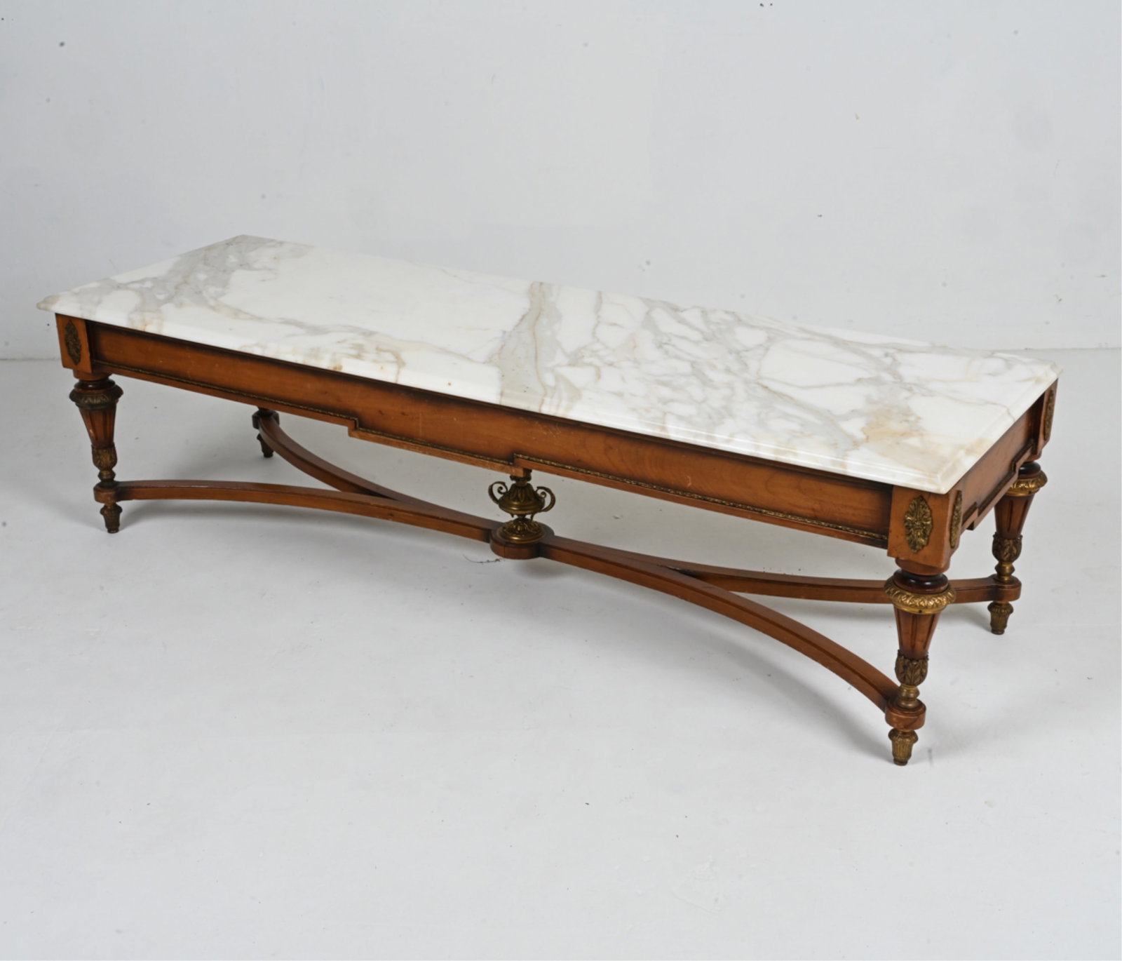 HOLLYWOOD REGENCY MARBLE-TOP COFFEE TABLE (1 of 16)
