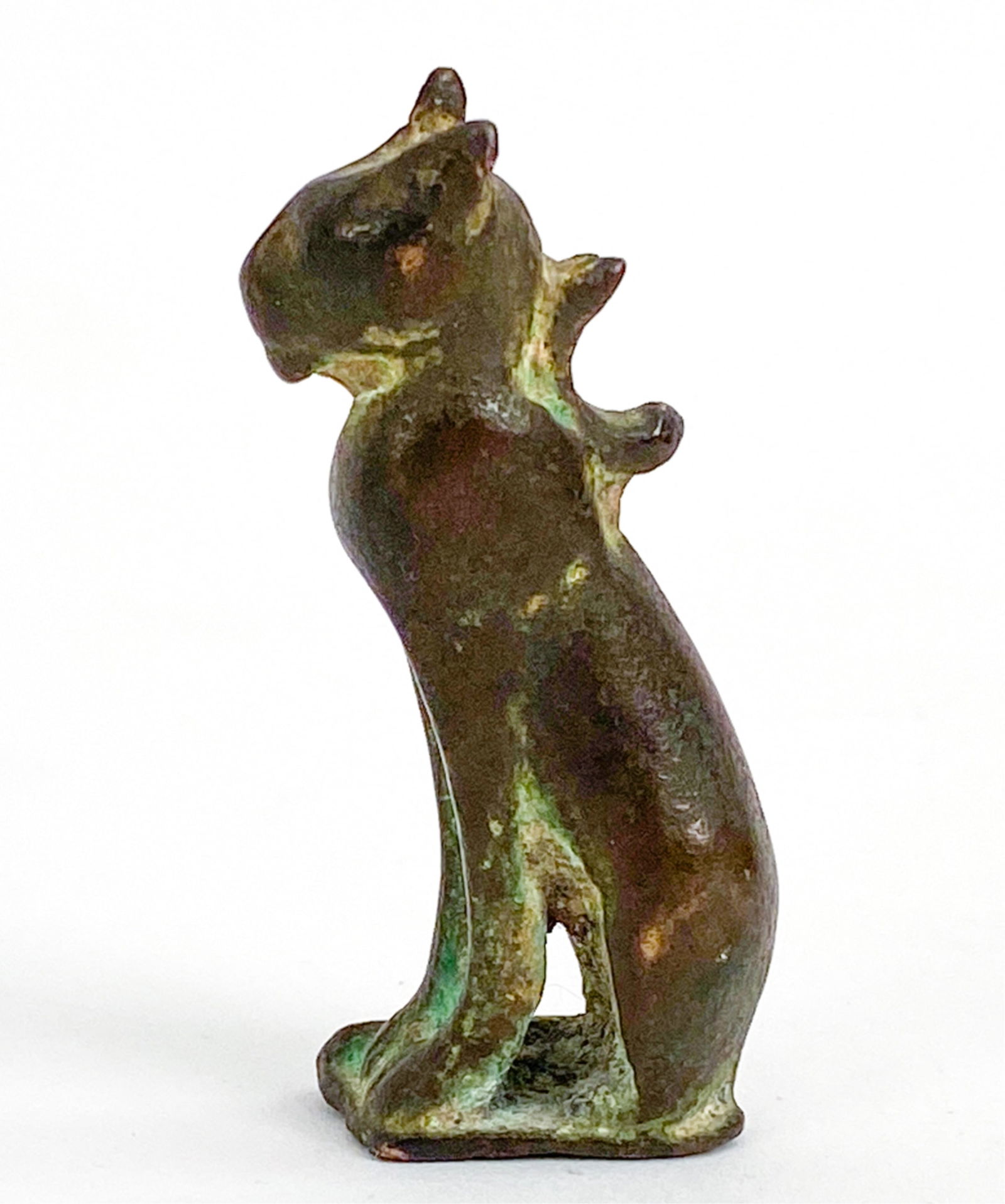 ANCIENT EGYPTIAN PTOLEMAIC PERIOD BRONZE BASTET (1 of 9)
