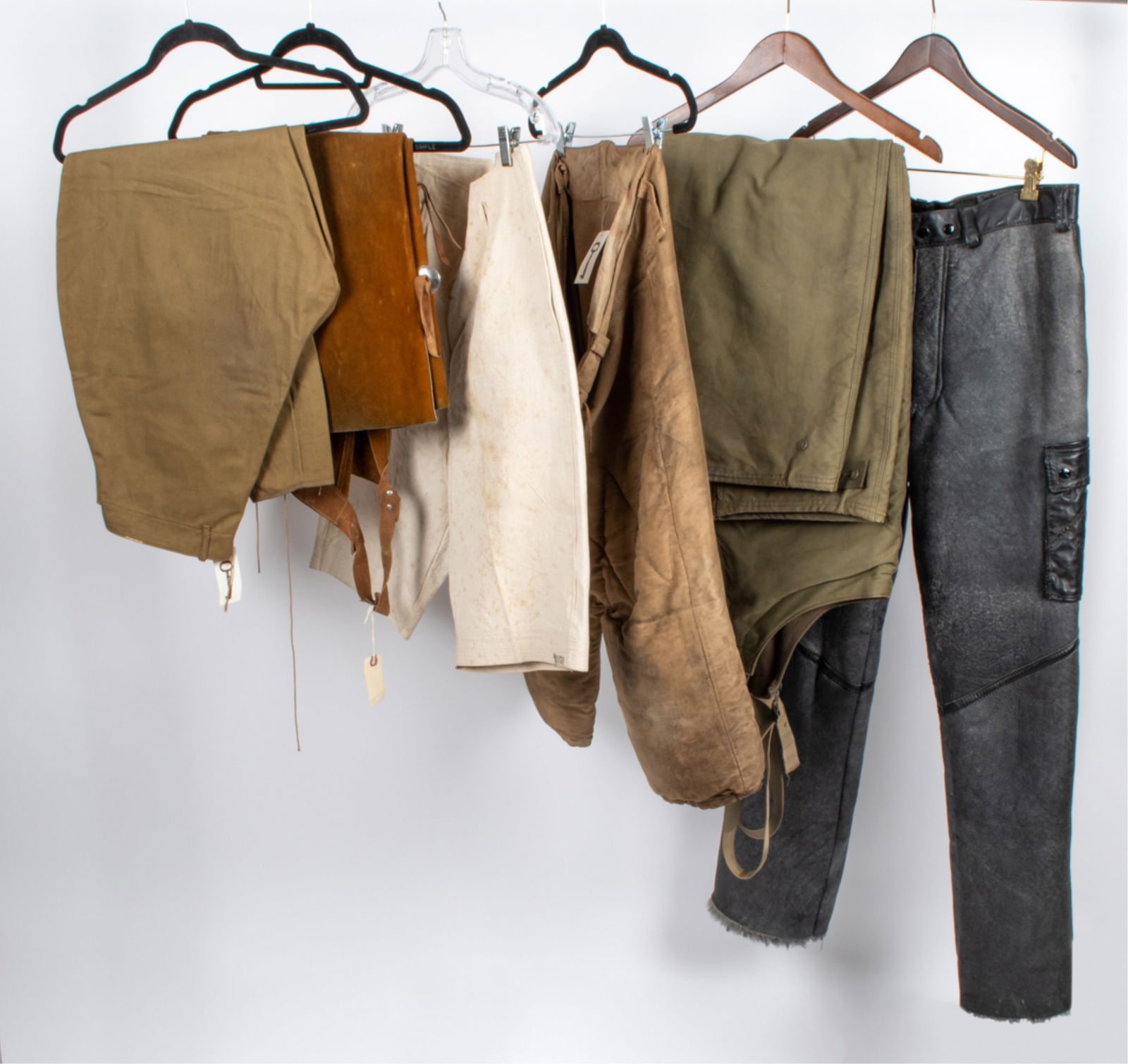 (6) PAIRS OF UNUSUAL VINTAGE PANTS & SHORTS (1 of 13)