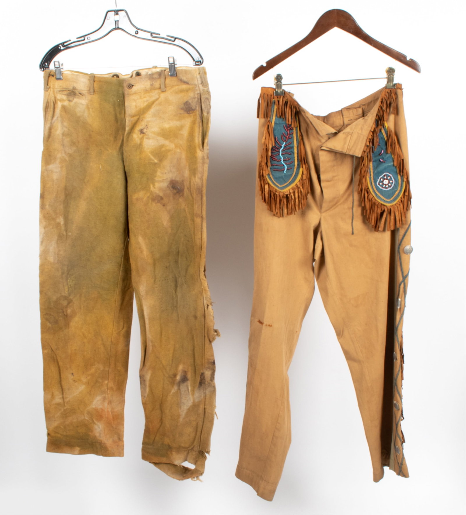 (2) PAIRS OF UNUSUAL VINTAGE PANTS (1 of 12)