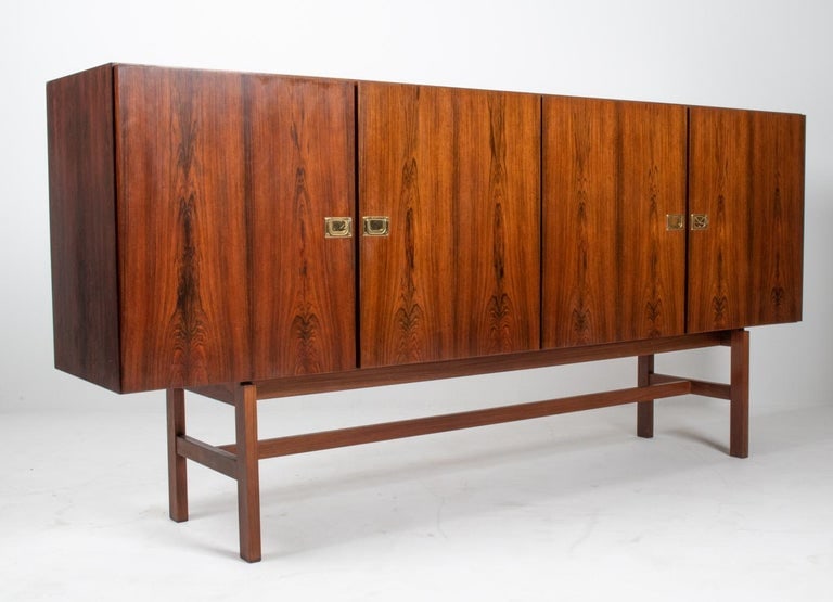 ARNE VODDER FOR SIBAST ROSEWOOD HIGHBOARD W/ BAR (1 of 16)