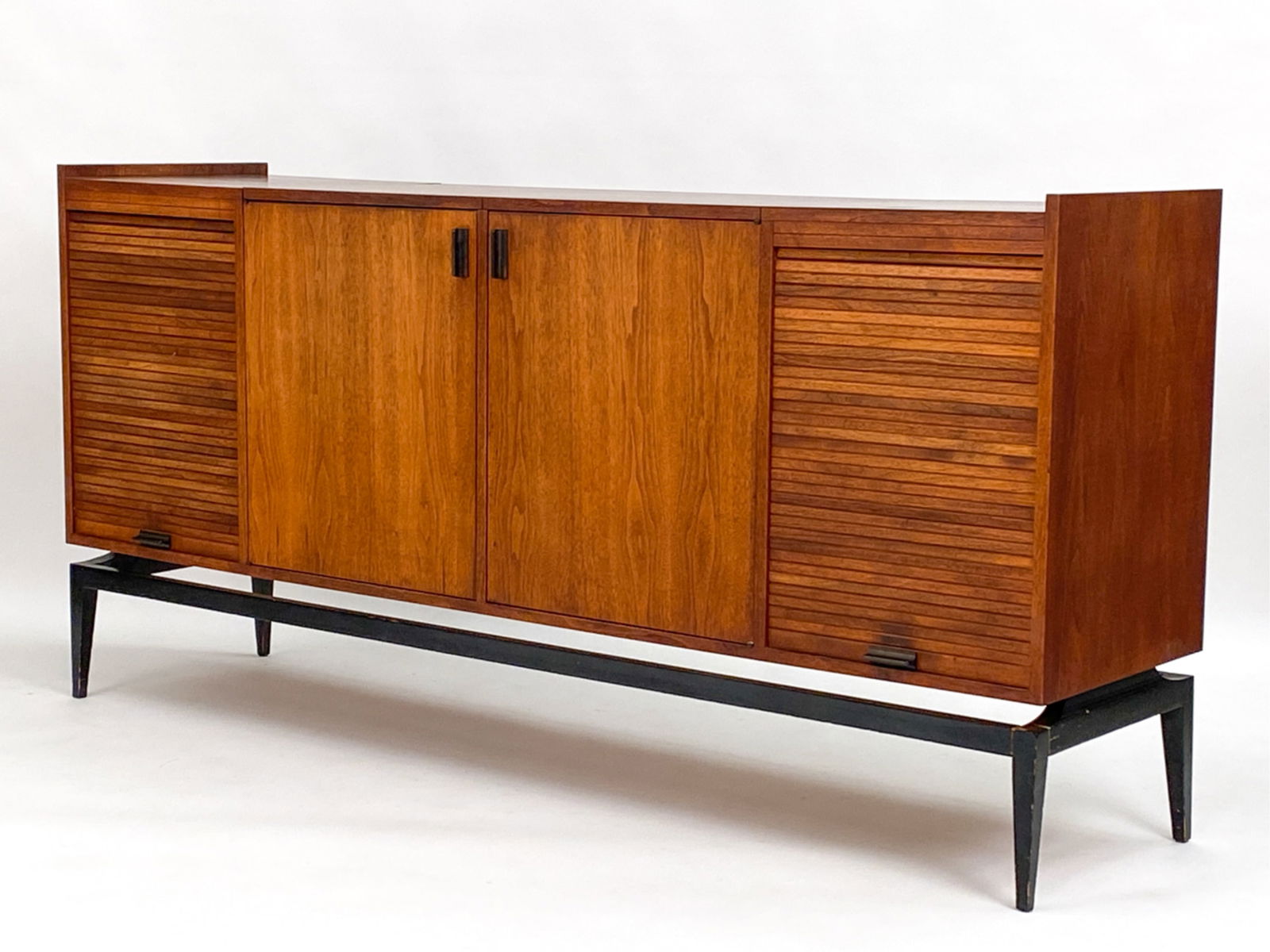 MID-CENTURY TAMBOUR SIDEBOARD MANNER OF SCAPINELLI (1 of 19)