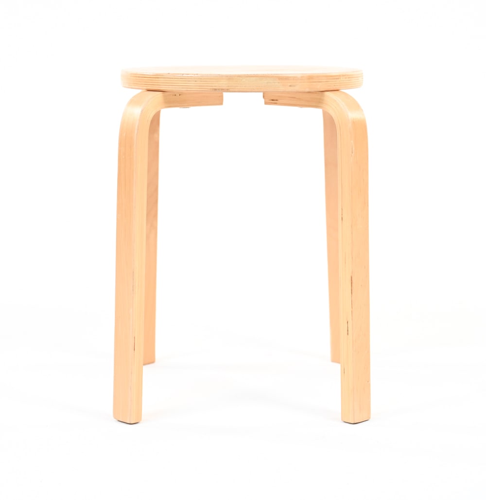 MID-CENTURY STOOL IN THE MANNER OF ALVAR AALTO (1 of 11)