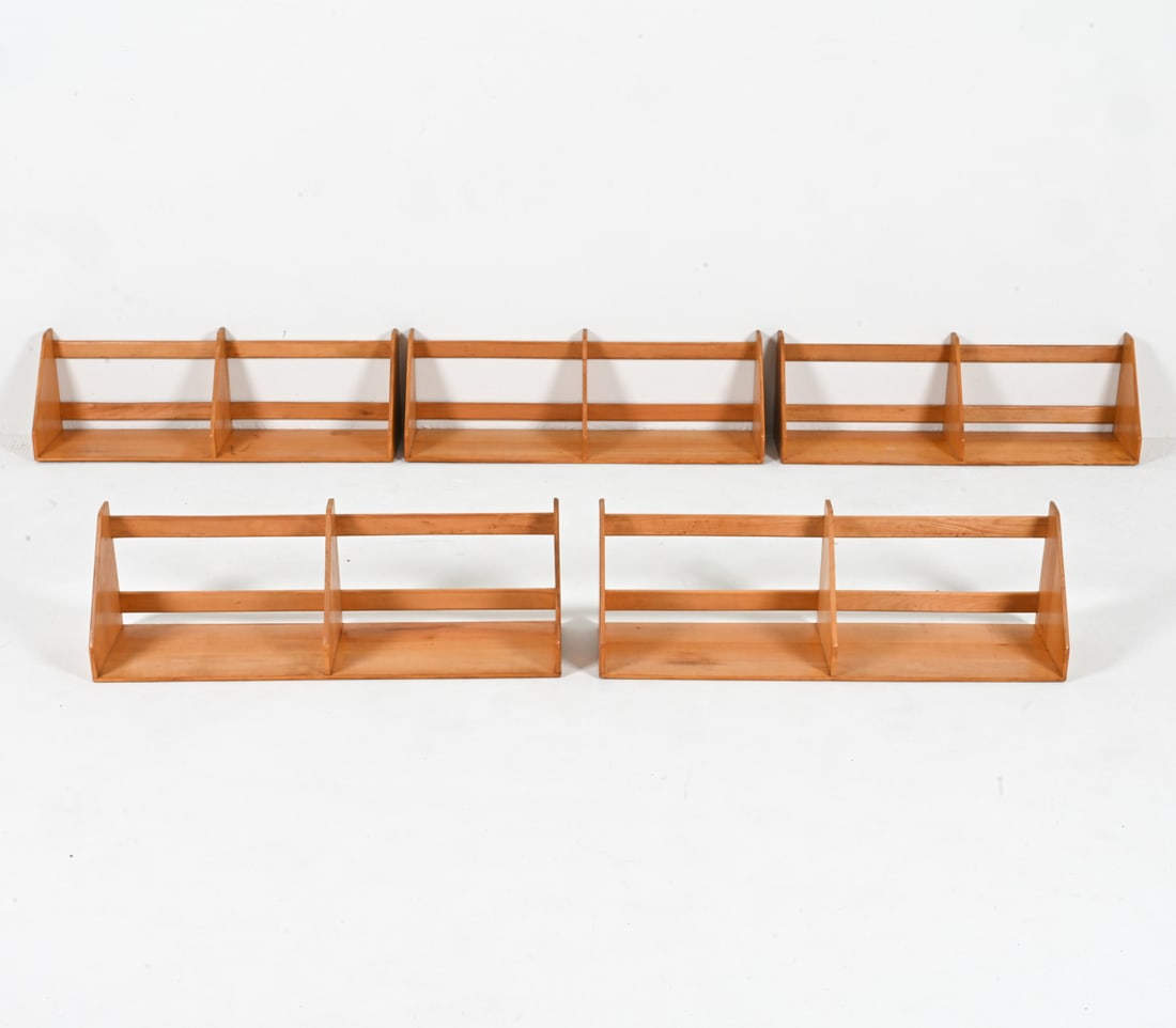 (5) EARLY BORGE MOGENSEN B5 MOUNTED BOOKSHELVES (1 of 16)