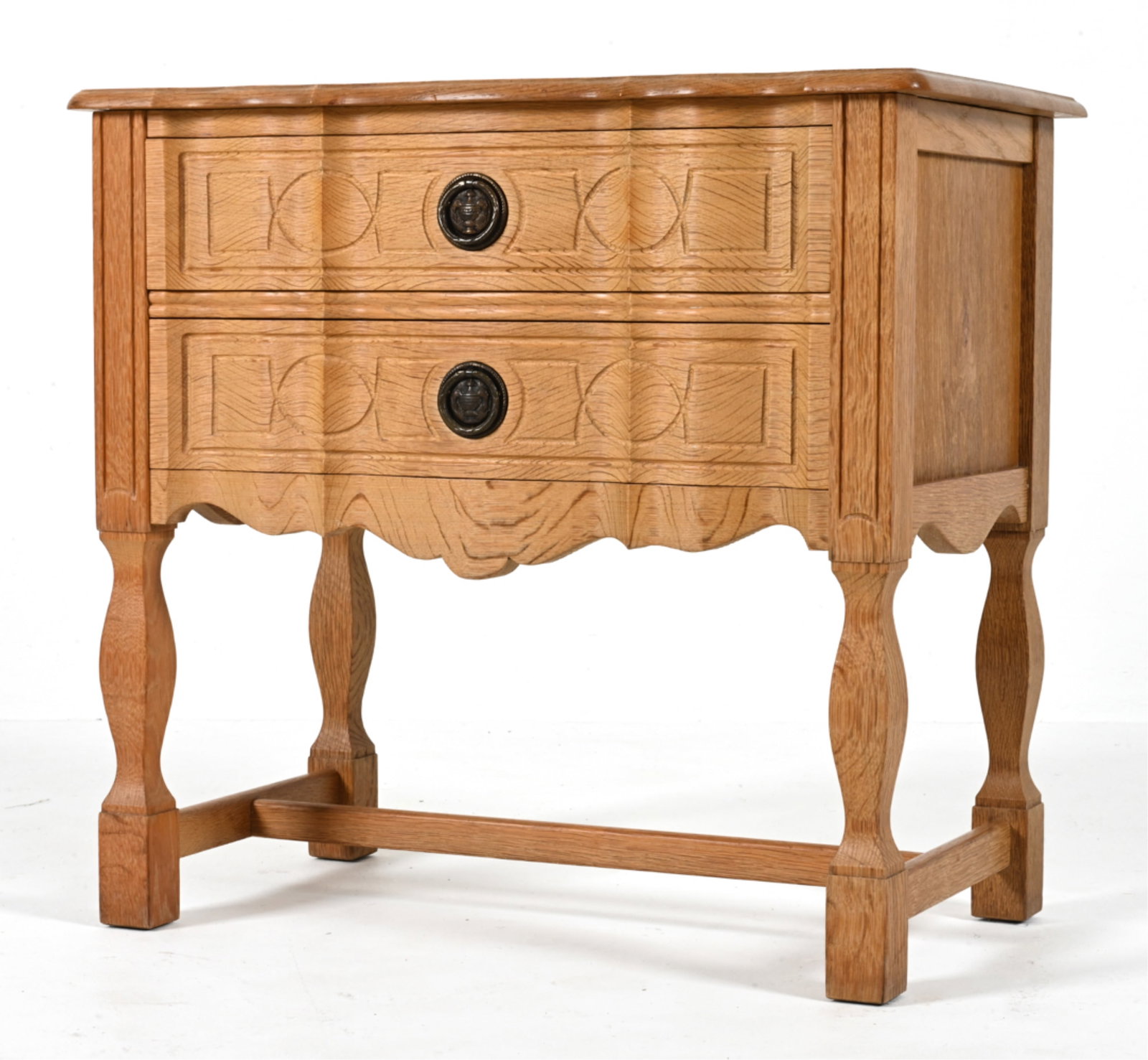 DANISH OAK SIDE TABLE ATTR. TO HENNING KJAERNULF (1 of 18)