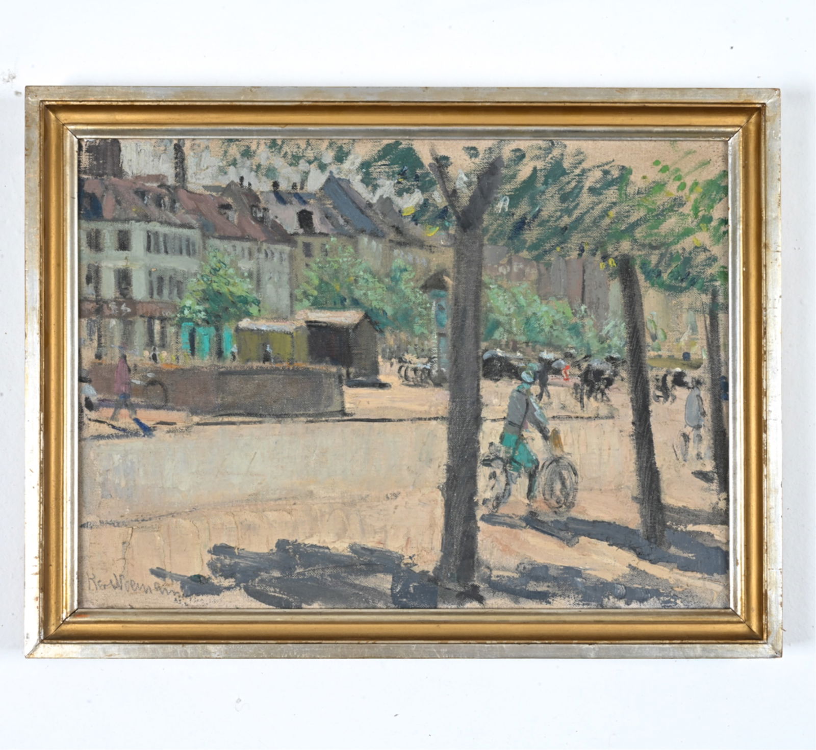 KARL NIEMANN (1908-1982) O/C STREET SCENE (1 of 9)