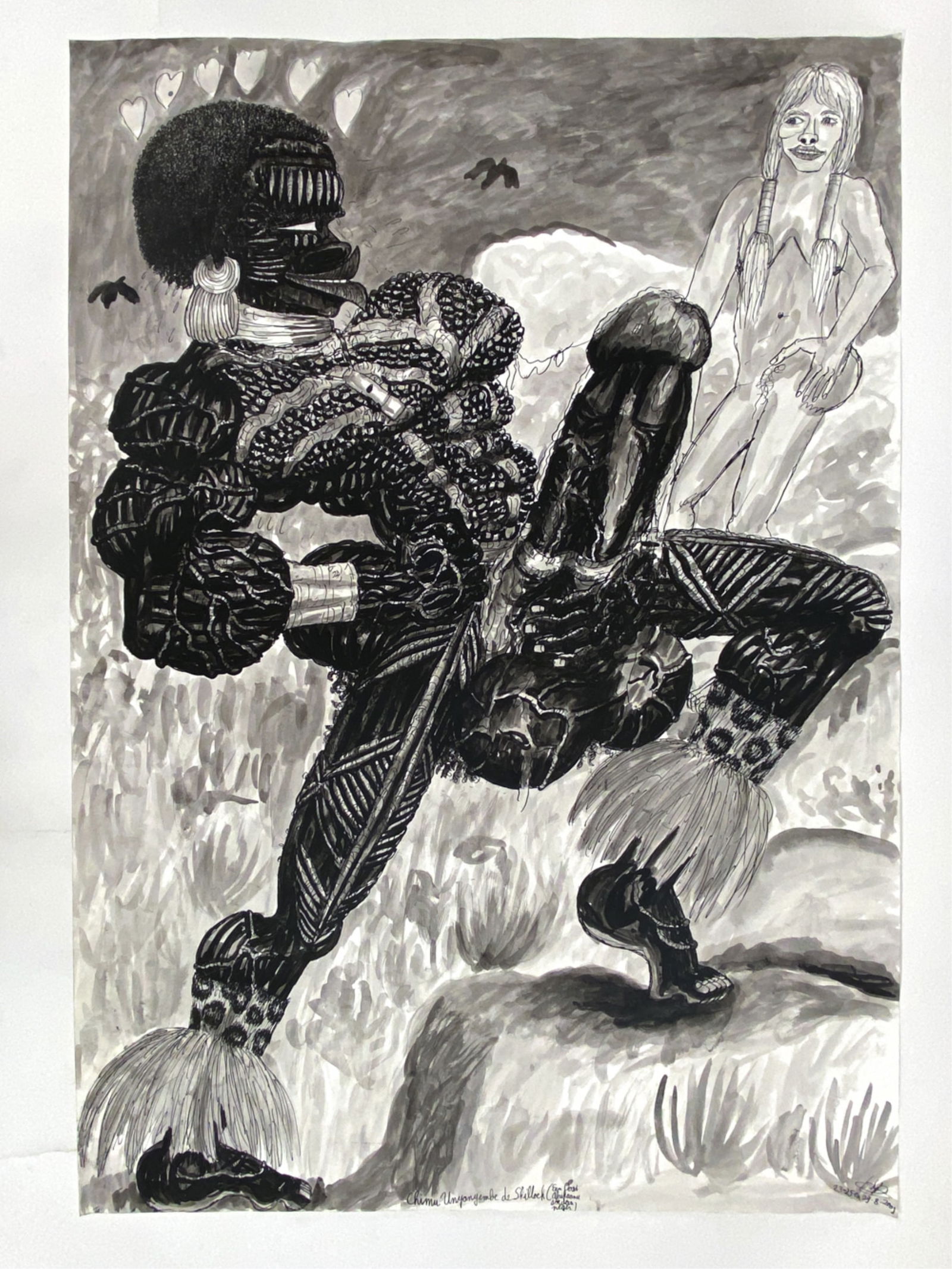 HEIN DINGEMANS (B. 1962) LARGE BRUSH & INK (1 of 7)