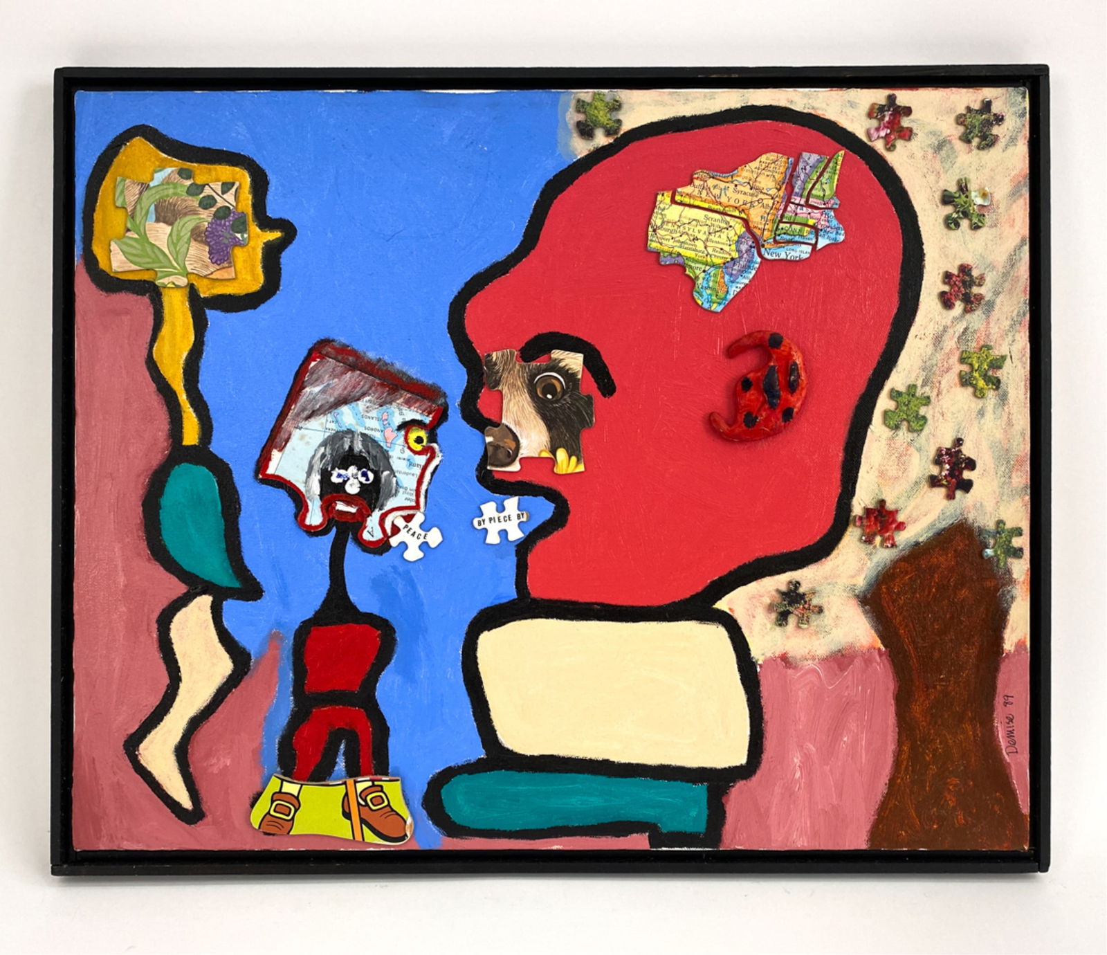 PHIL DEMISE SMITH (B. 1947) MIXED MEDIA COLLAGE (1 of 7)