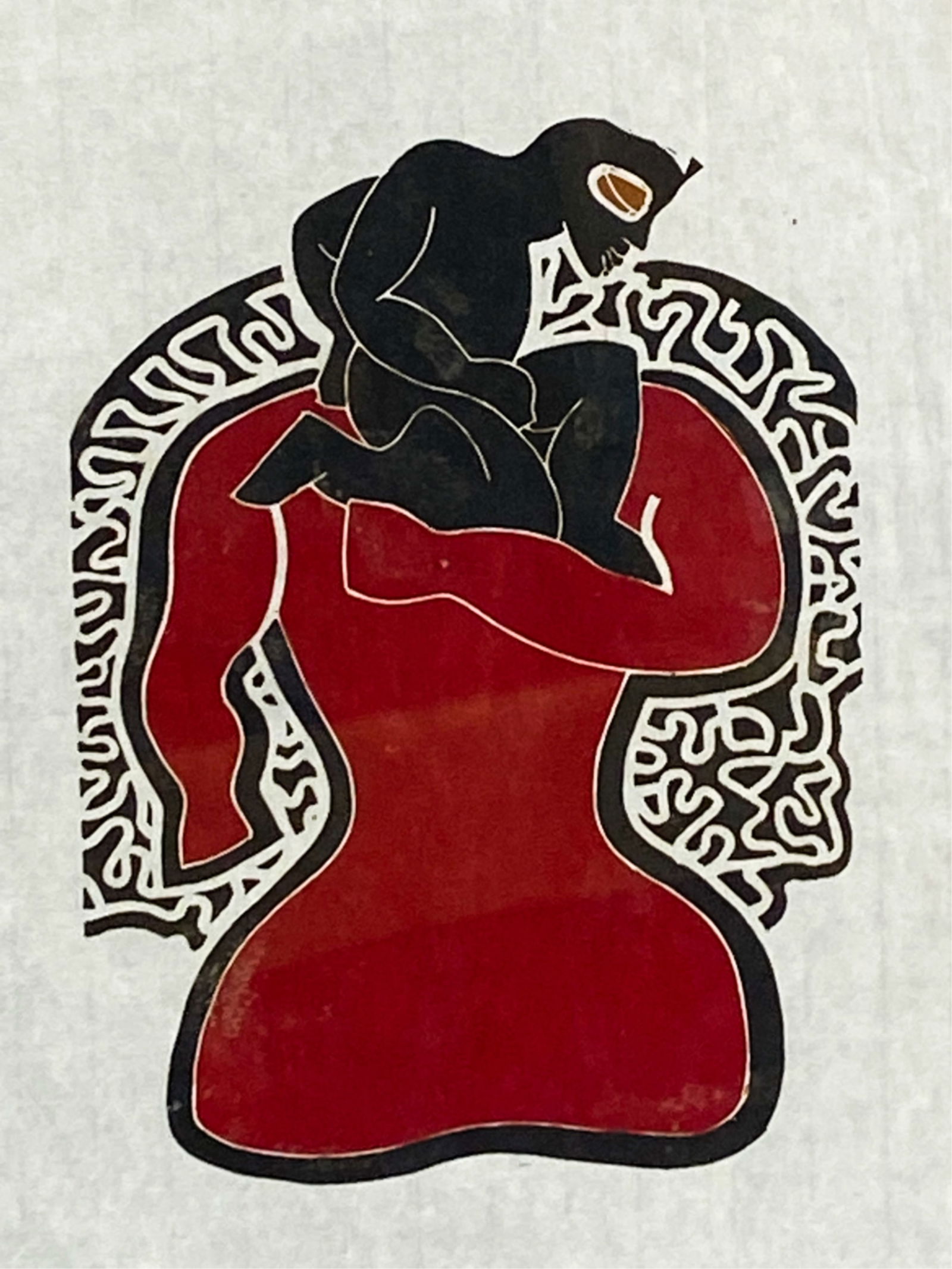 BOUDEWIJN WOLTHUIS, DUTCH (B. 1949) LINOCUT (1 of 8)