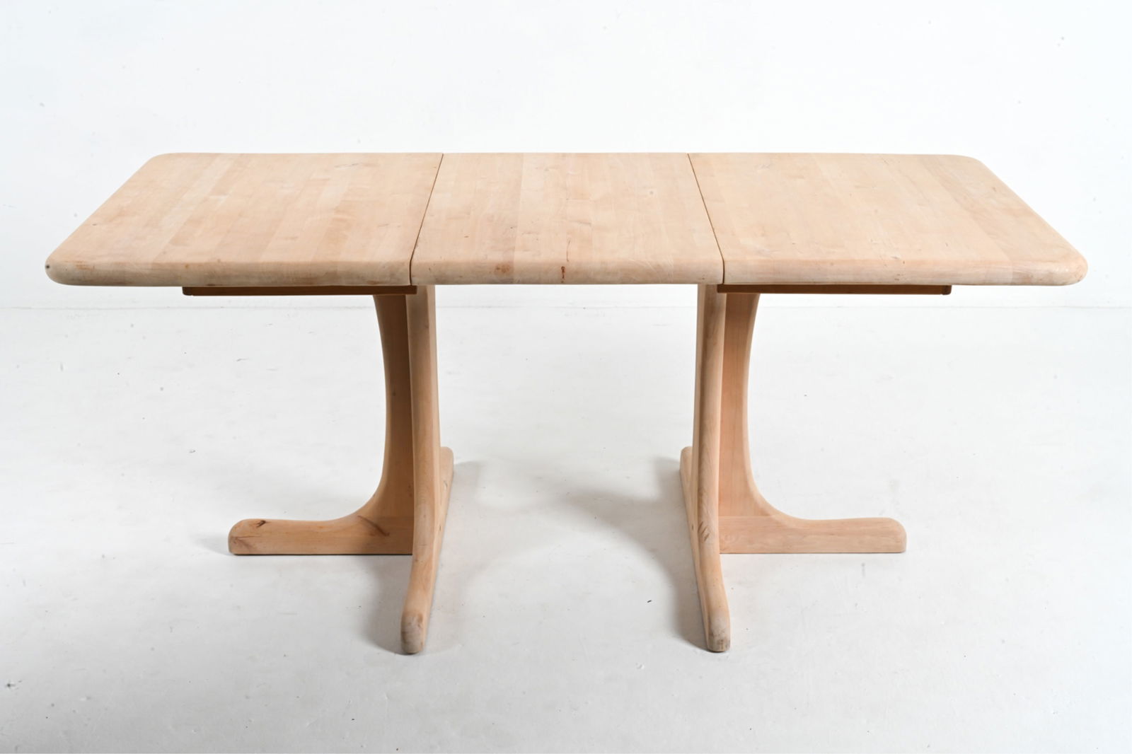 DANISH MODERN BLEACHED PINE DINING TABLE (1 of 19)