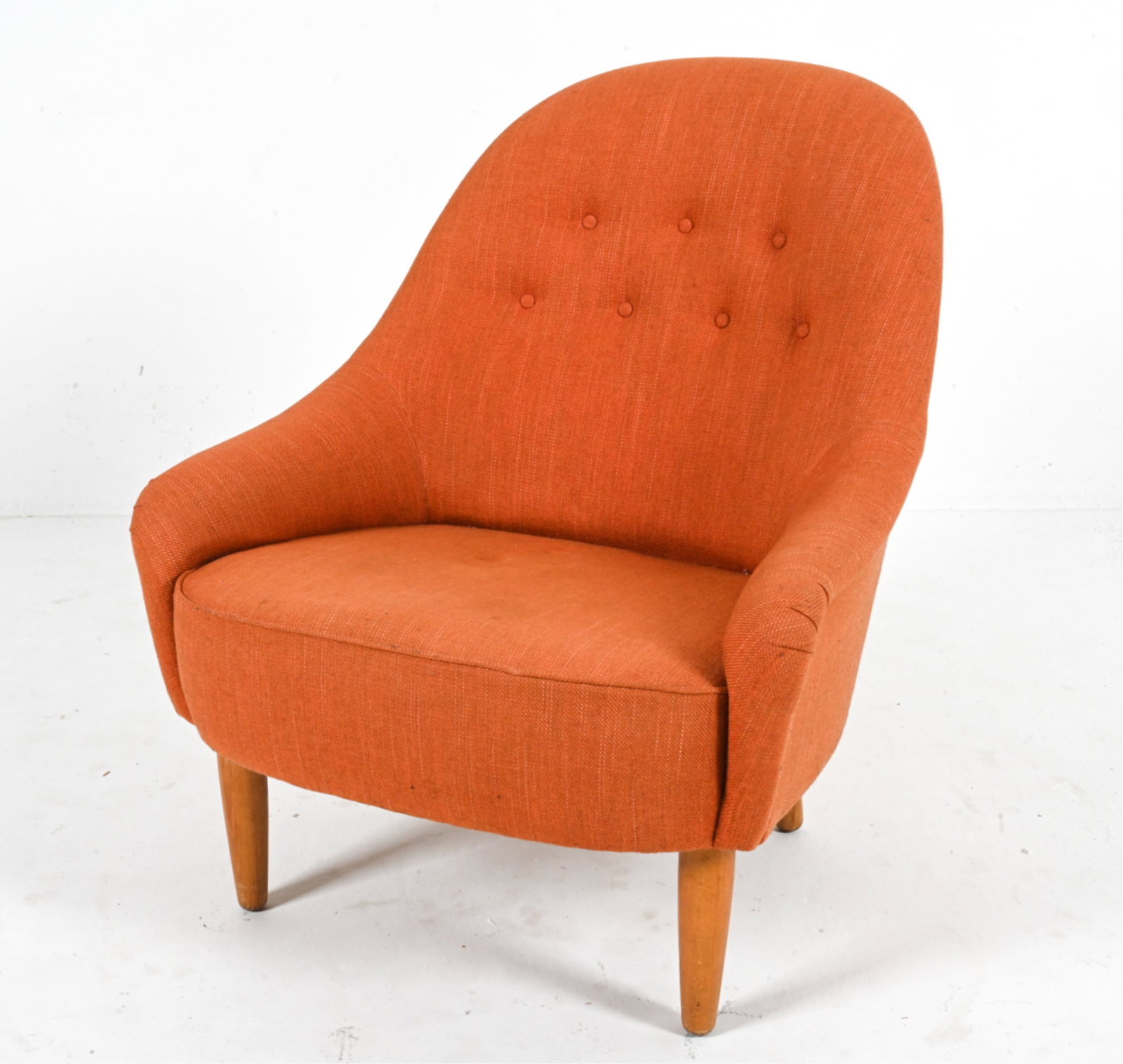FERDINAND LUNDQUIST SWEDISH EASY CHAIR, C. 1950'S (1 of 18)