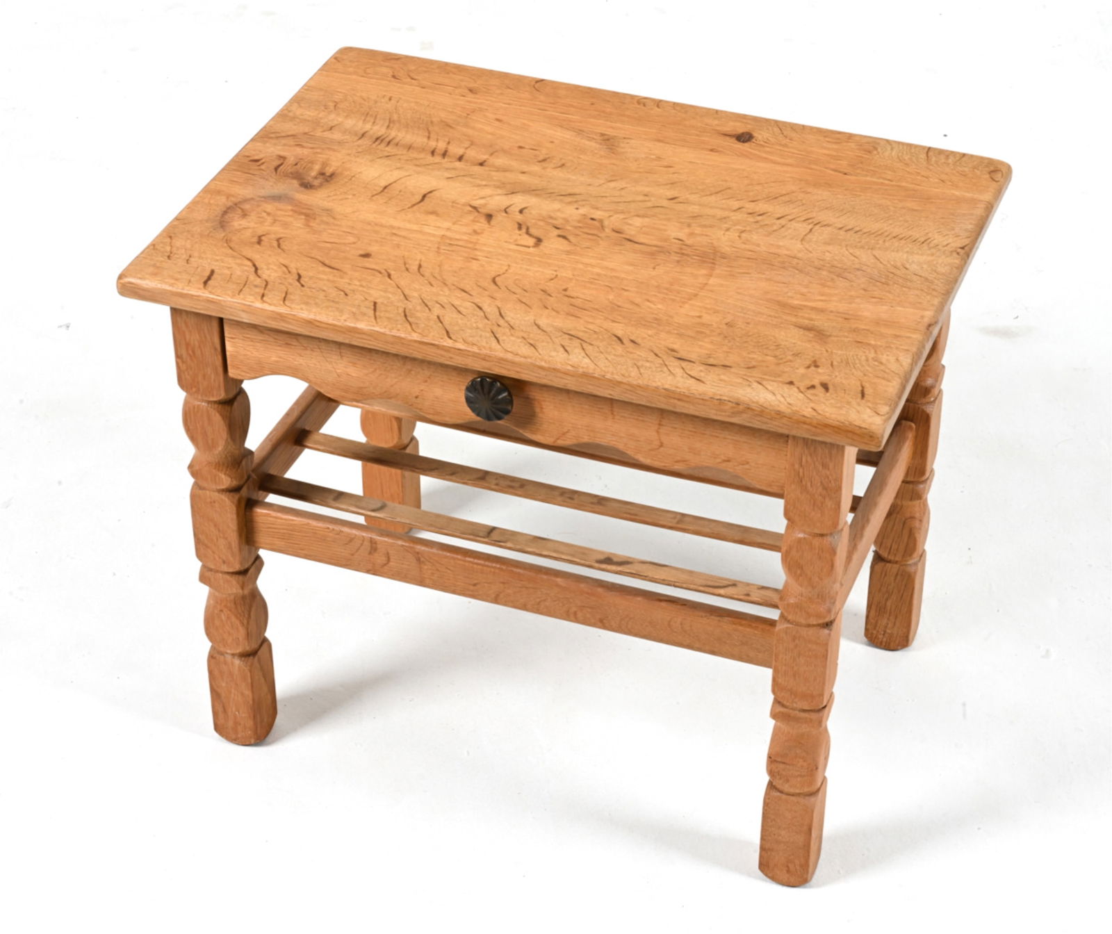 MANNER OF HENNING KJAERNULF OAK SIDE TABLE (1 of 18)