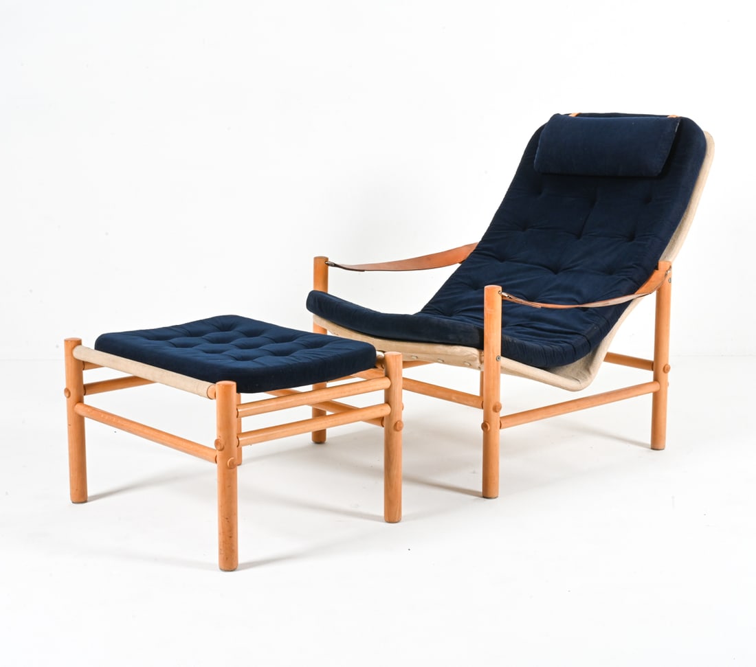 BROR BOIJE FOR DUX "JUNKER" LOUNGE CHAIR & OTTOMAN (1 of 18)