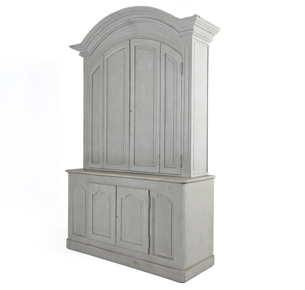 FRENCH PROVINCIAL STYLE TWO-PART LINEN PRESS (1 of 16)