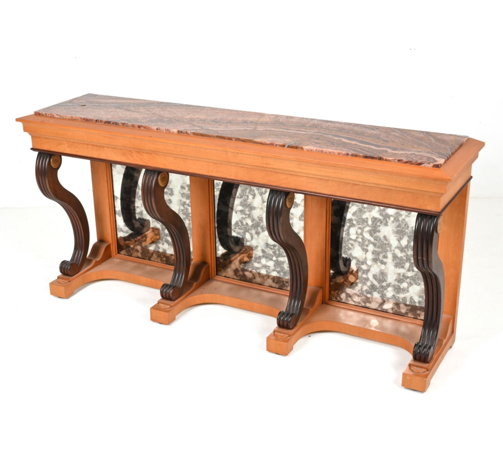RESTORATION STYLE ONYX STONE-TOP CONSOLE TABLE (1 of 19)