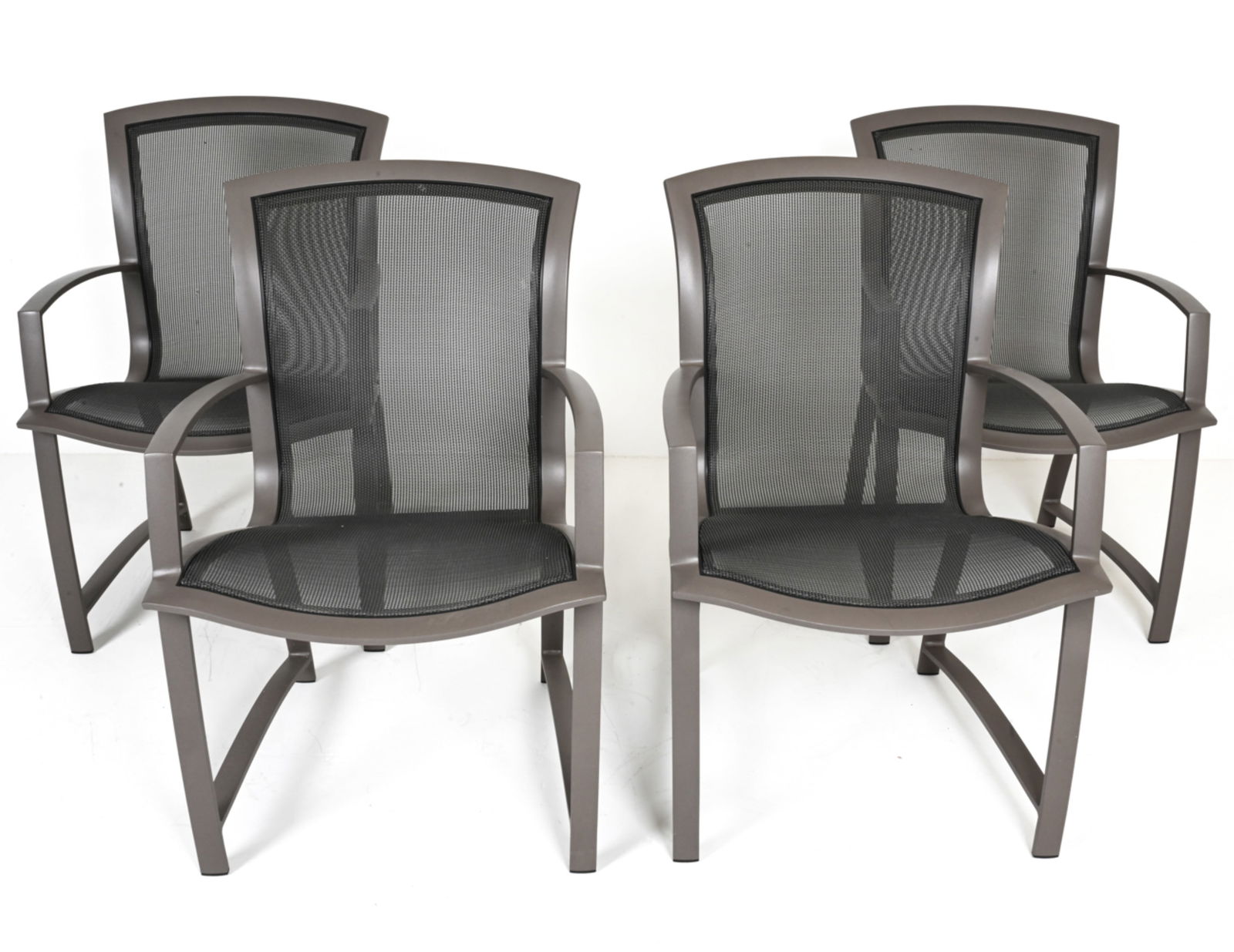 (4) BROWN JORDAN ALUMINUM PATIO ARMCHAIRS (1 of 14)